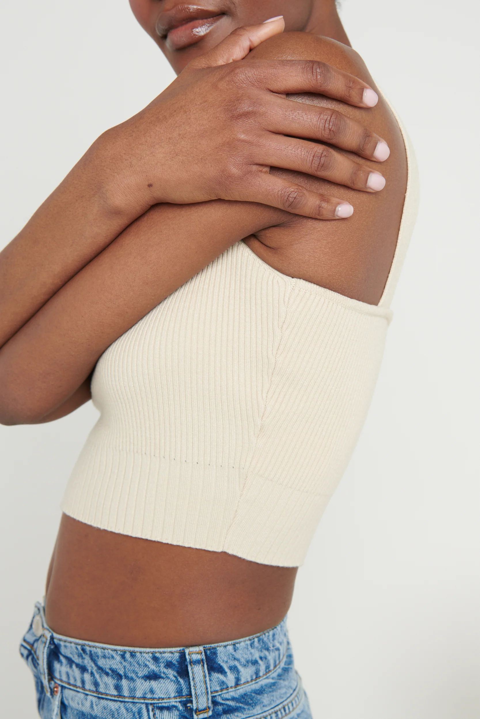 Lara Knit Top - Stone - Image 7