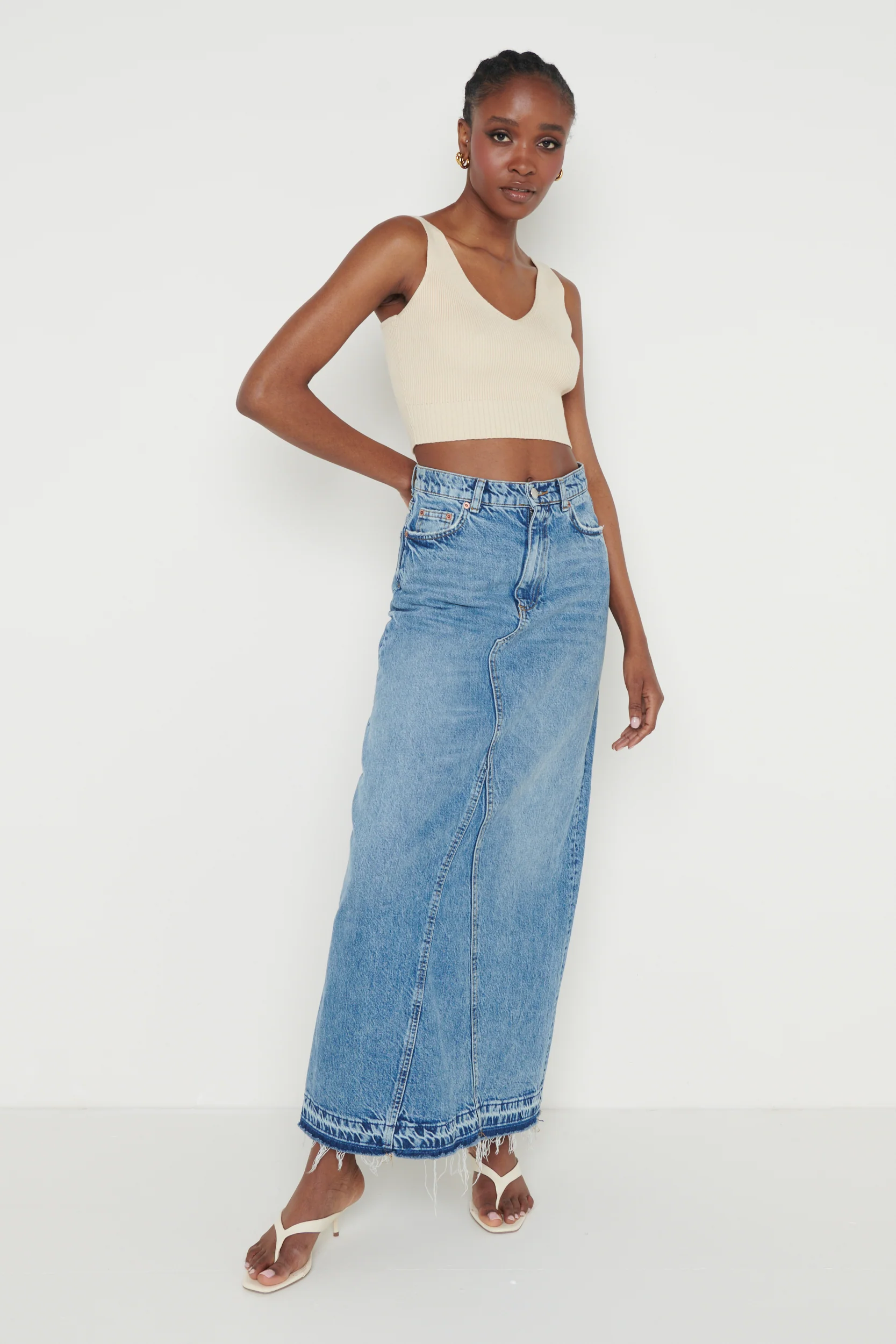 Lara Knit Top - Stone - Image 8
