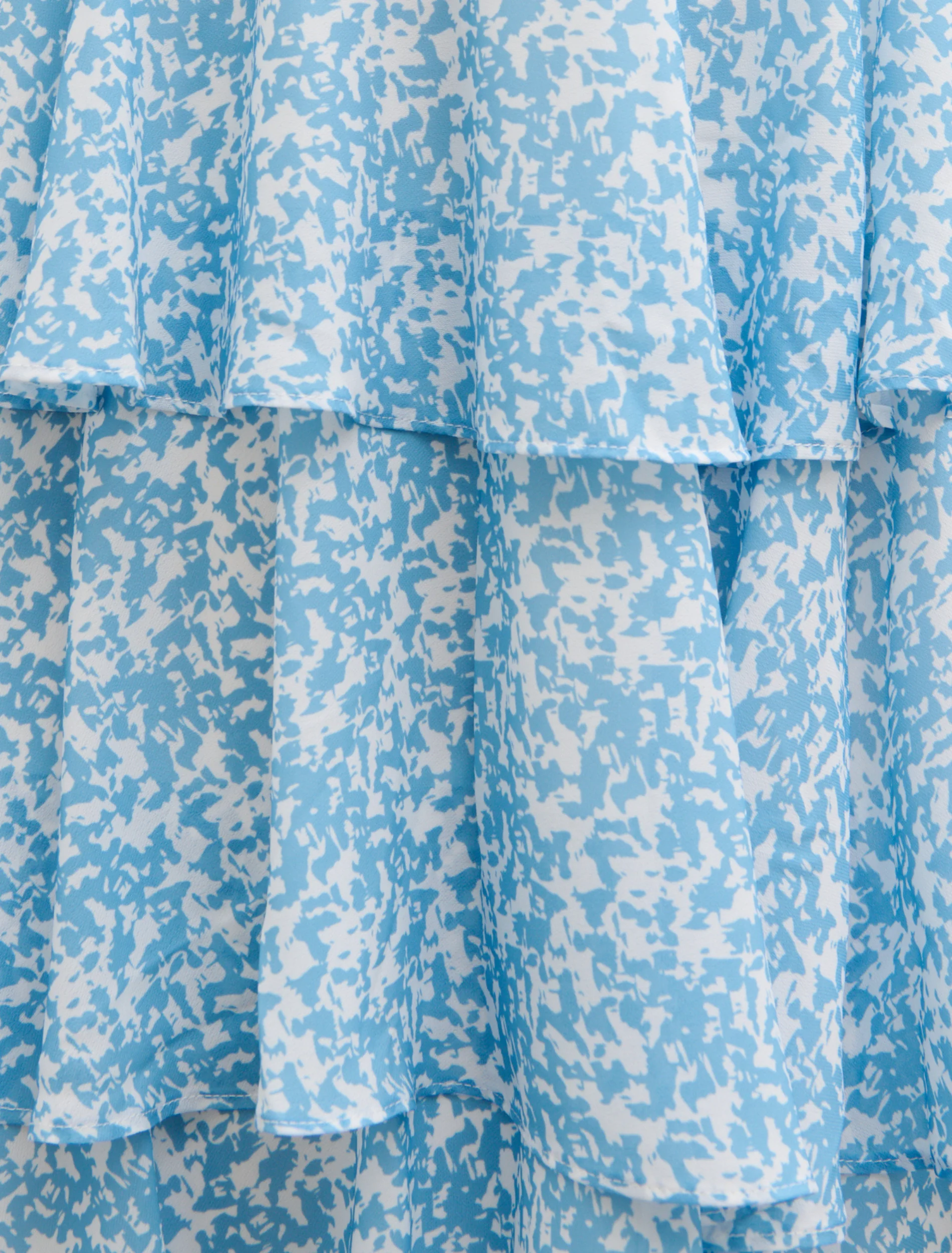 Lissy Ruffle Midaxi Dress - Blue Abstract - Image 4