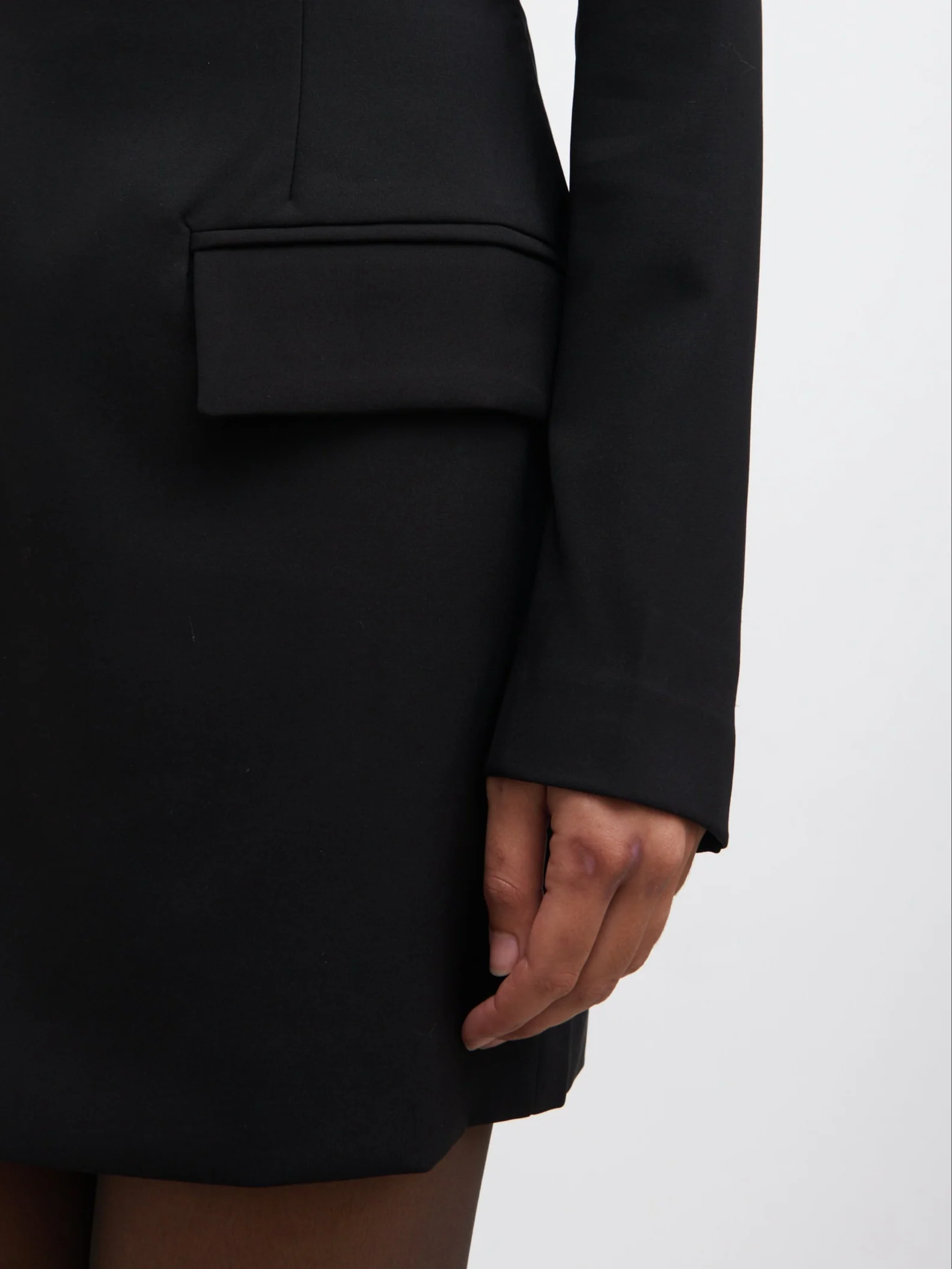 Lou Embellished Trim Mini Dress - Black - Image 3