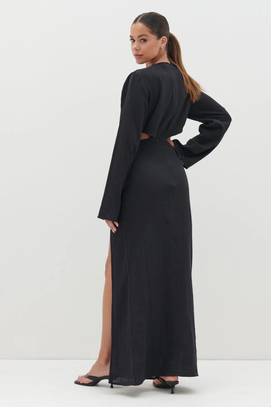 Luca Cut Out Ring Dress - Black - Image 10