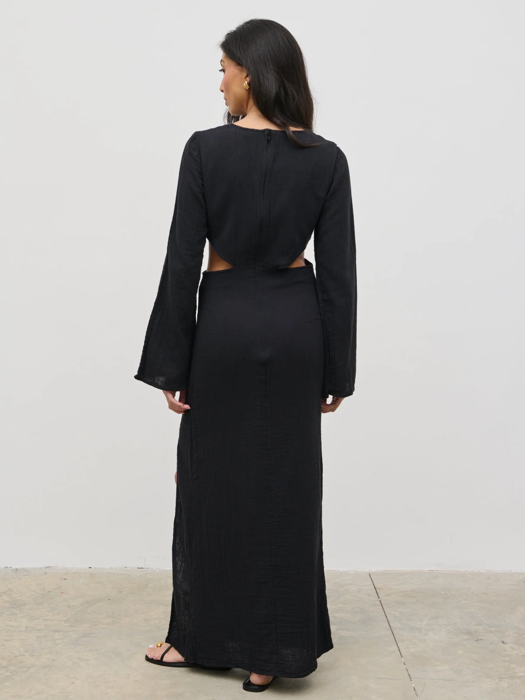 Luca Cut Out Ring Dress - Black - Image 5