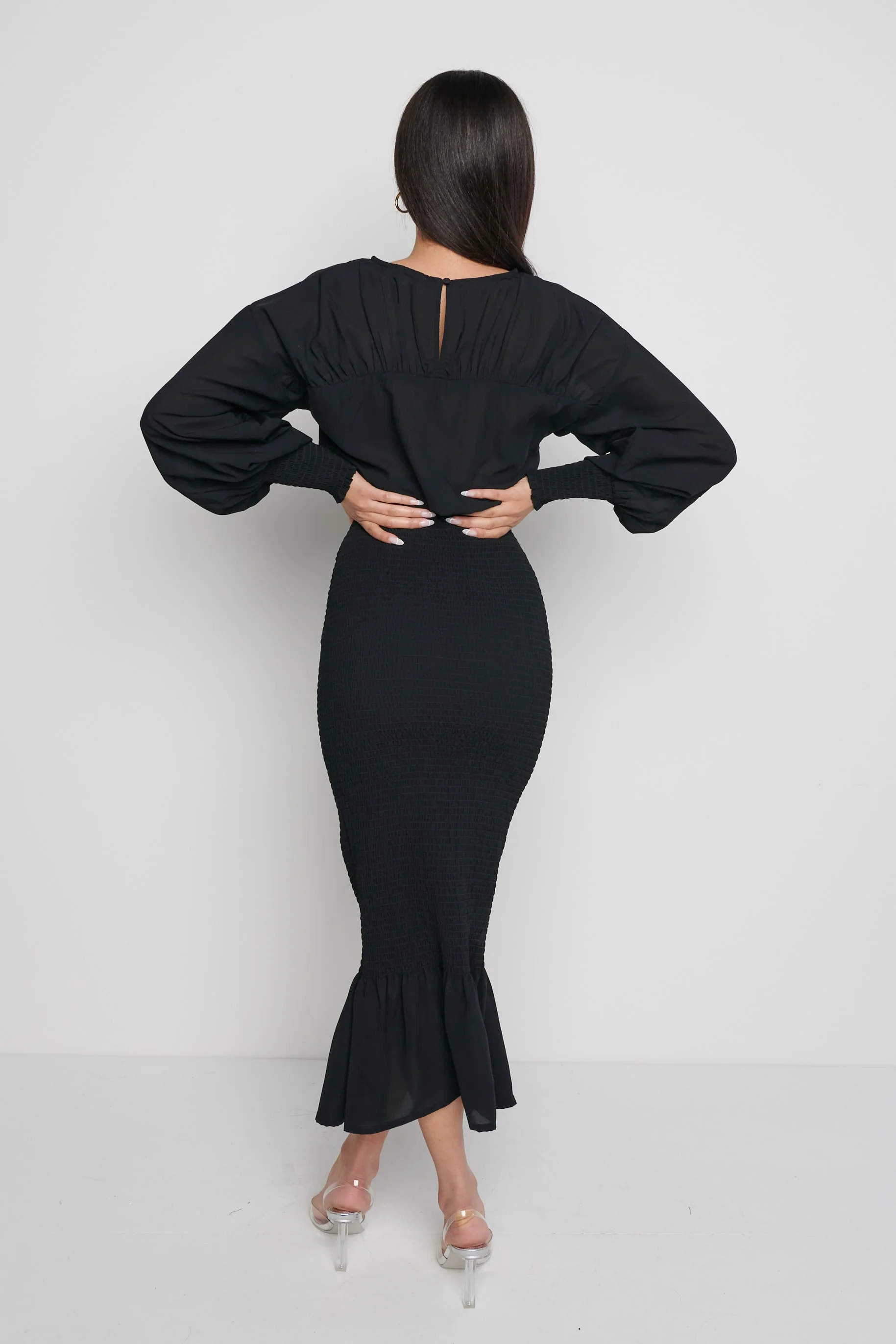 Lucille Midaxi Dress- Black - Image 3