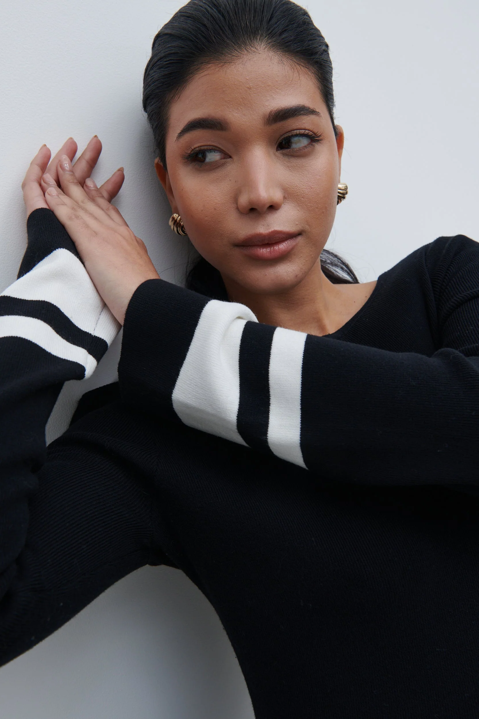 Milana Midaxi Knit Dress - Black - Image 4