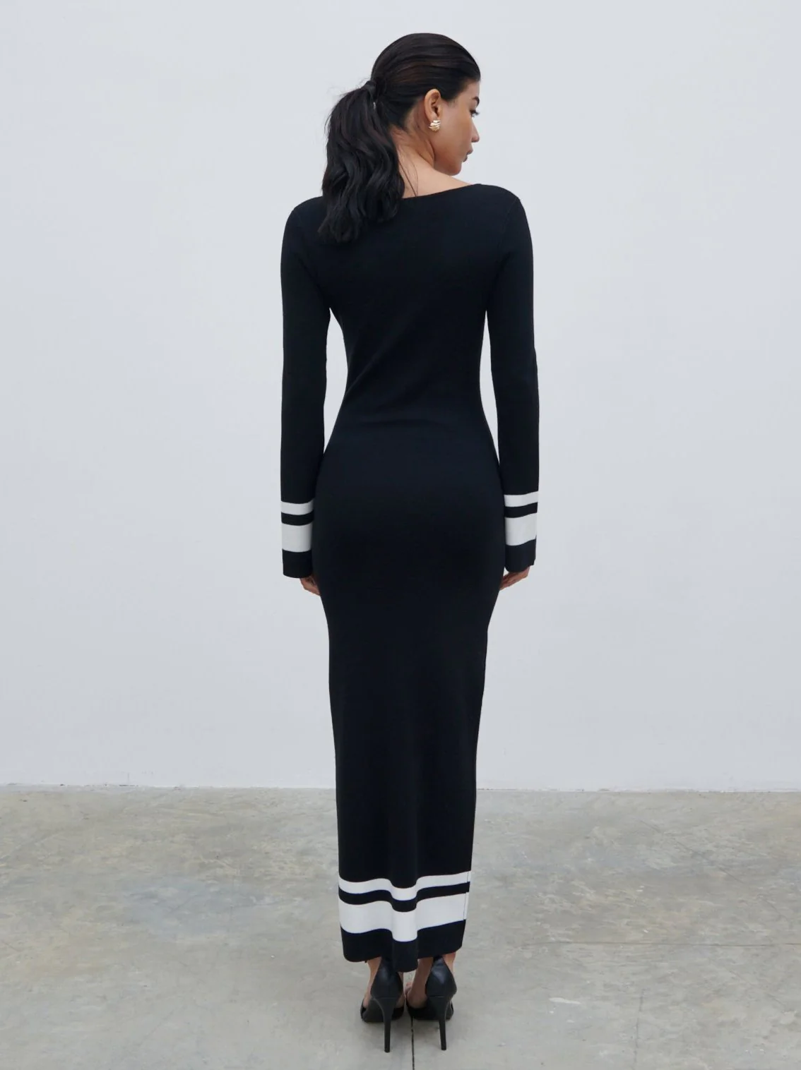 Milana Midaxi Knit Dress - Black - Image 5
