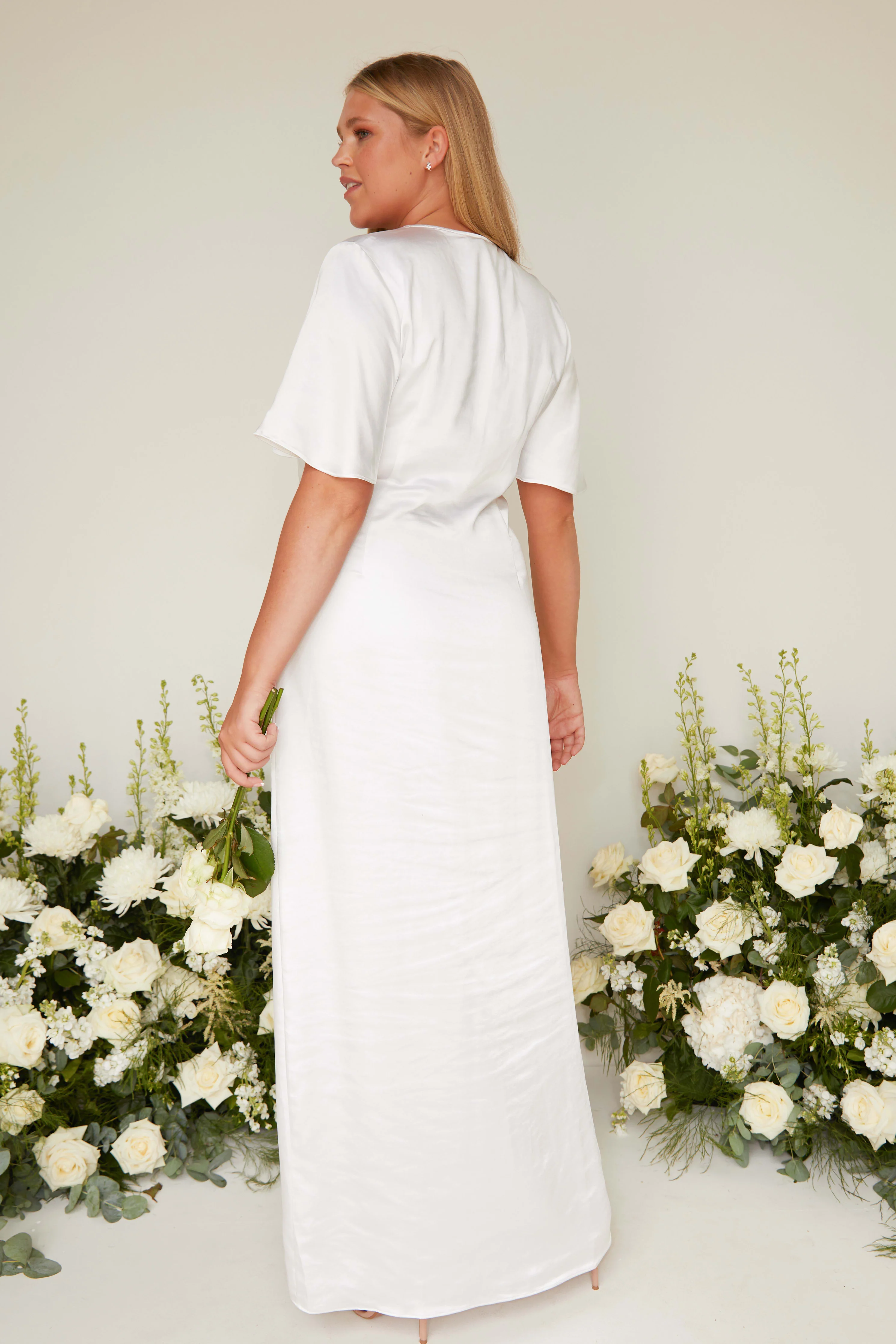 Naya Maxi Bridesmaid Dress - Matte Ivory - Image 2