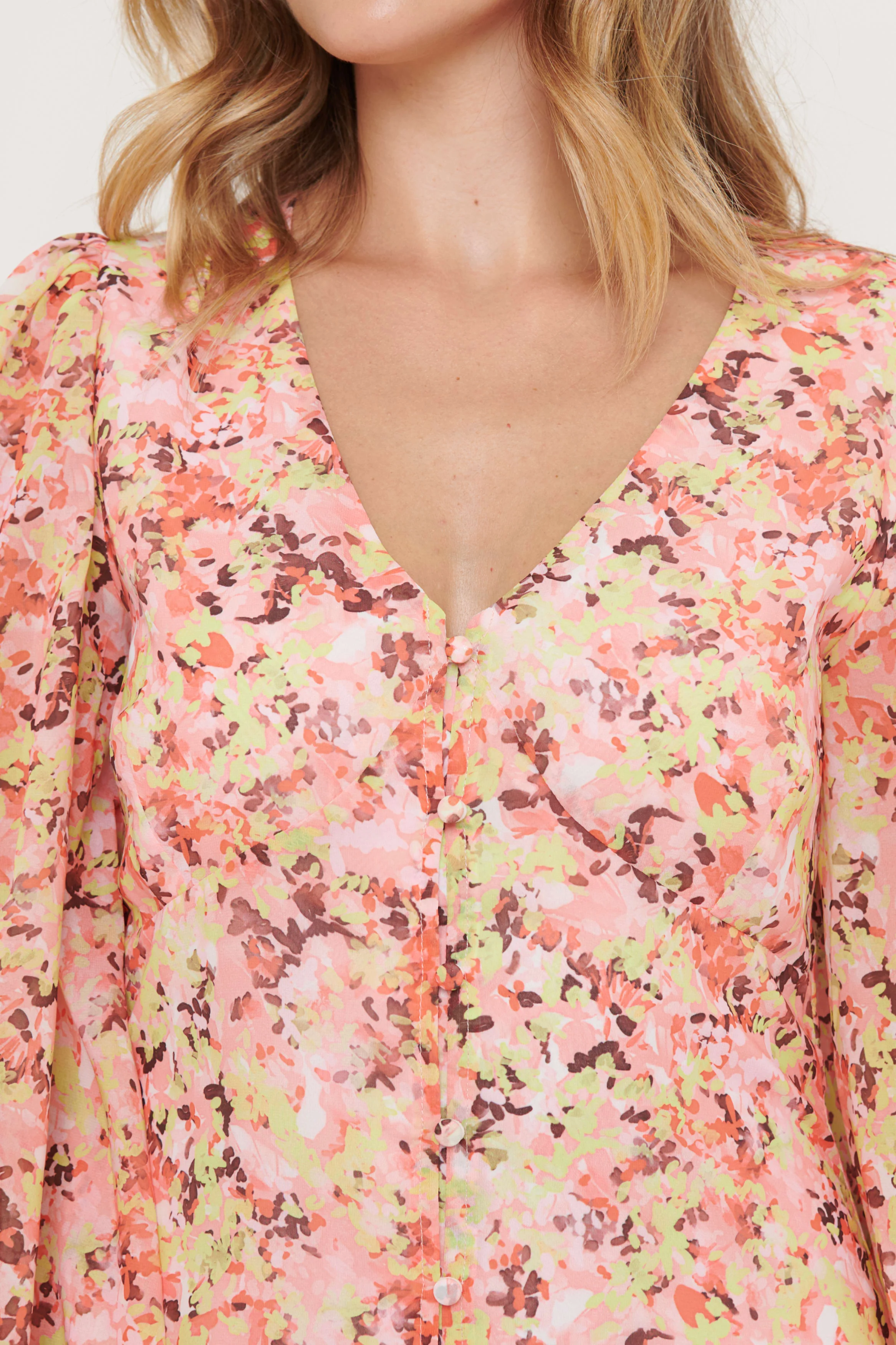 Naya Midaxi Dress - Abstract Floral - Image 3