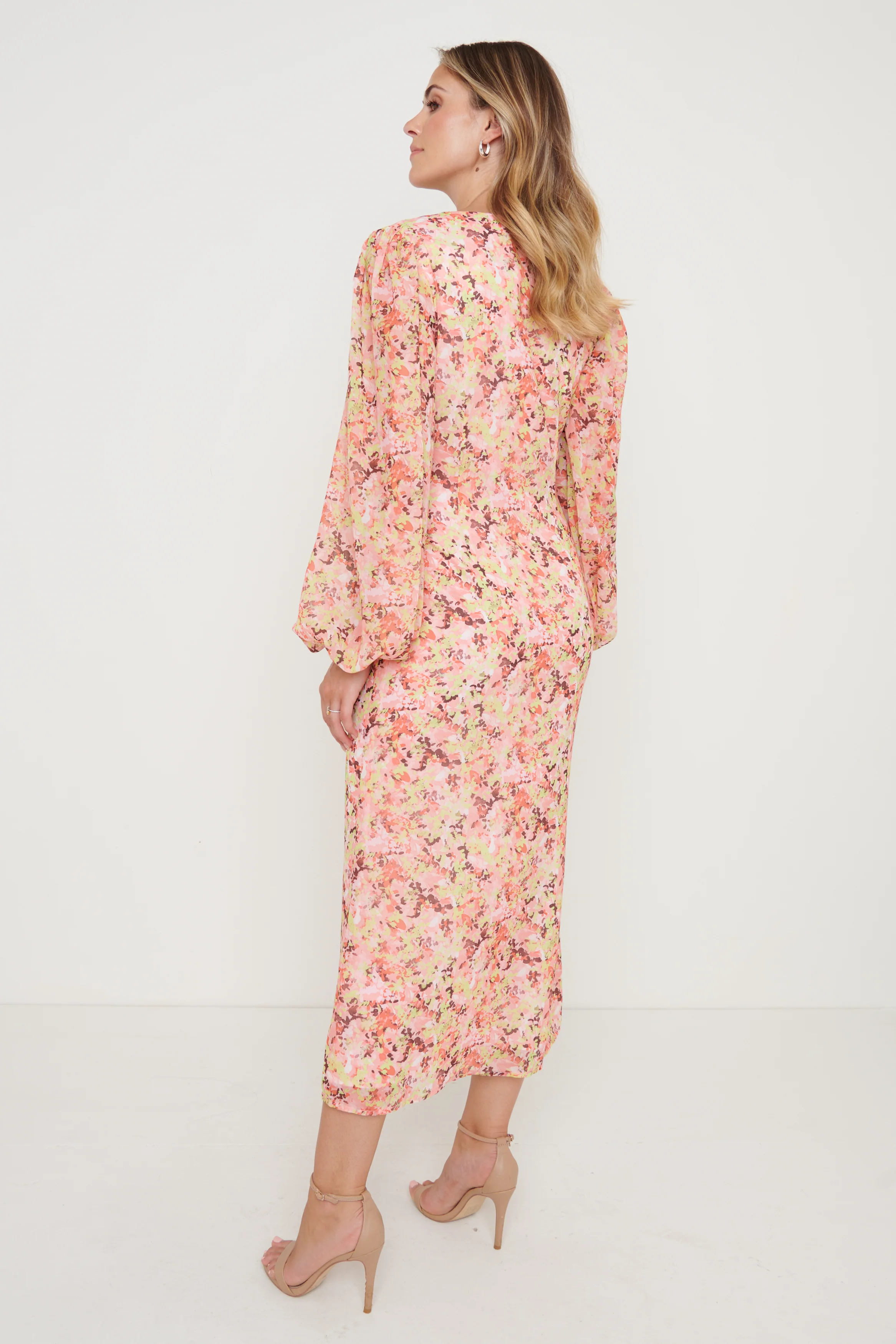 Naya Midaxi Dress - Abstract Floral - Image 5
