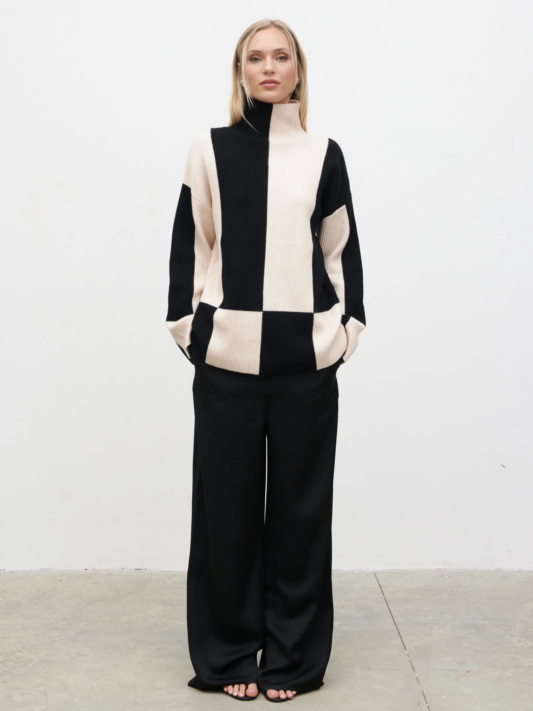 Nayah Jumper - Black and Cream Stripe - Image 6