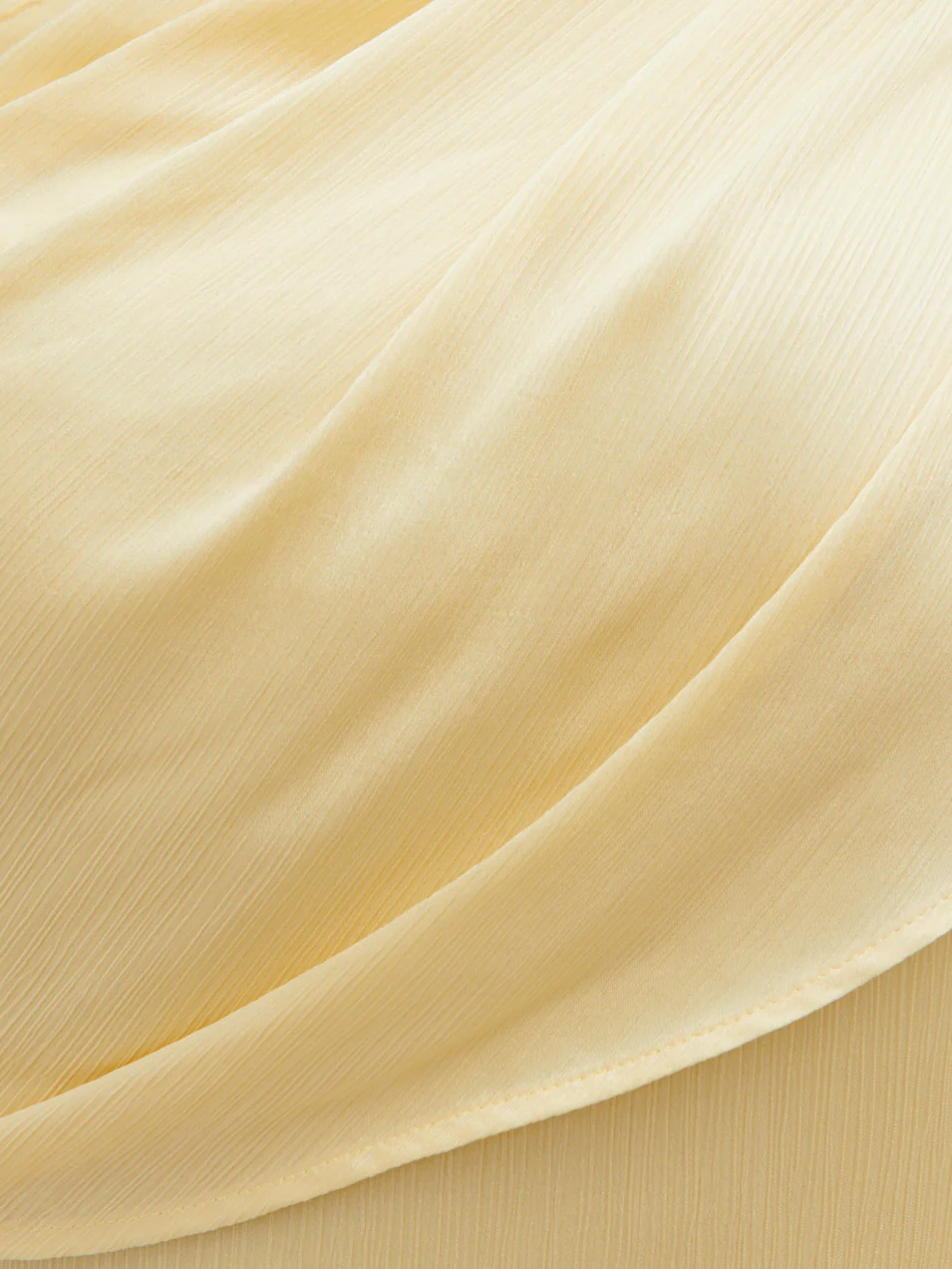 Neomie One Shoulder Tie Chiffon Maxi Dress Curve - Lemon - Image 4