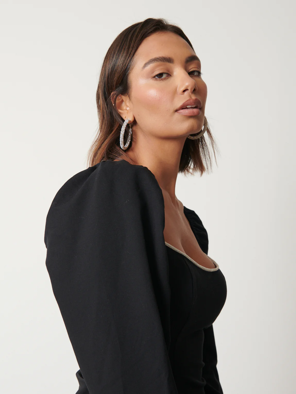 Niamh Embellished Top - Black - Image 2