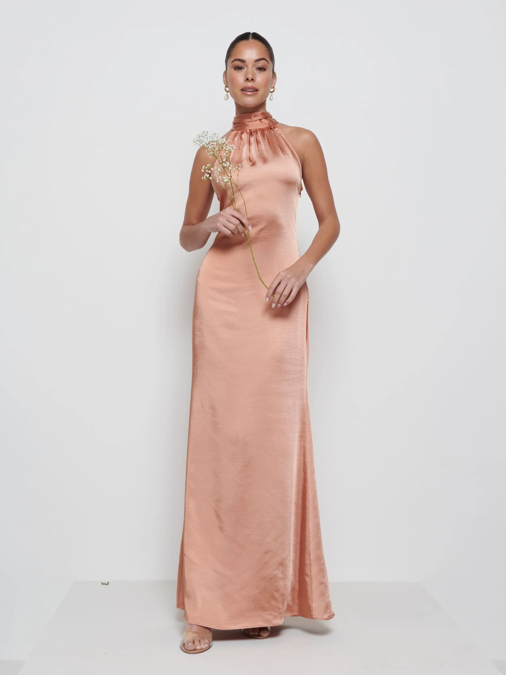 Odelle Maxi Bridesmaid Dress - Cinnamon - Image 4