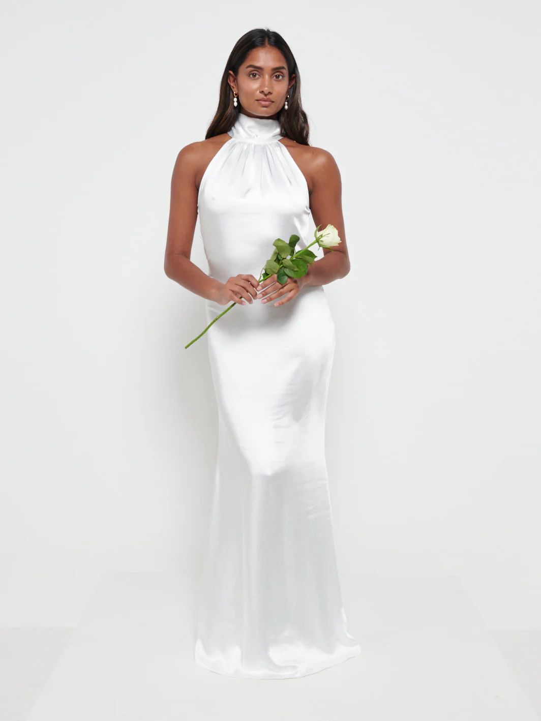 Odelle Maxi Bridesmaid Dress - Matte Ivory - Image 4