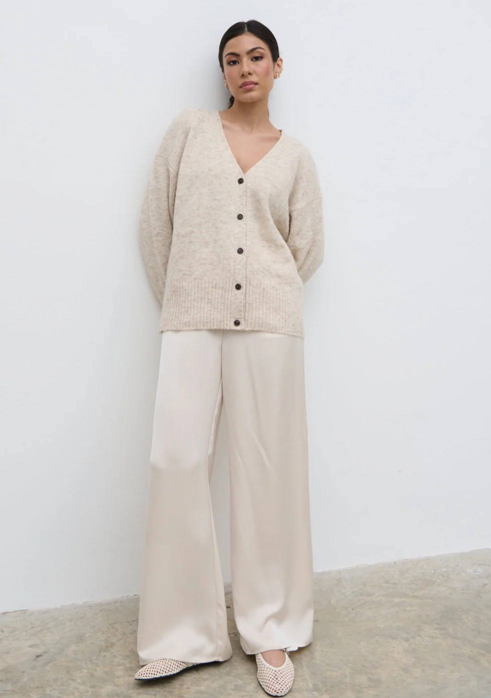 Otto Knit Cardigan - Cream - Image 2