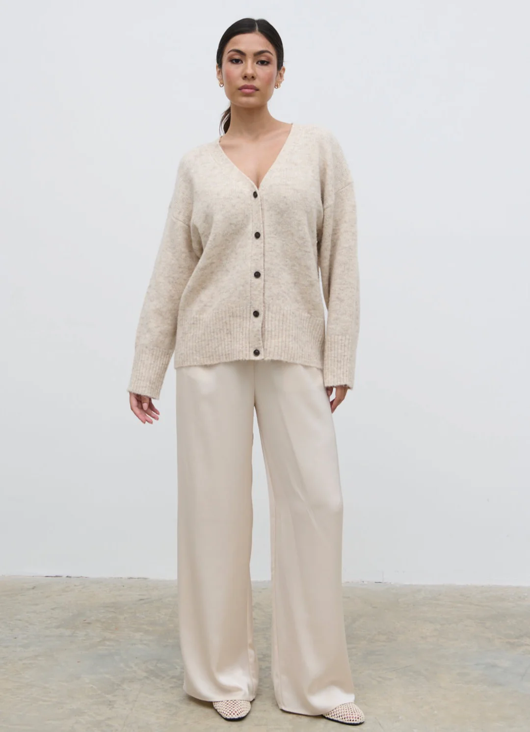 Otto Knit Cardigan - Cream - Image 4