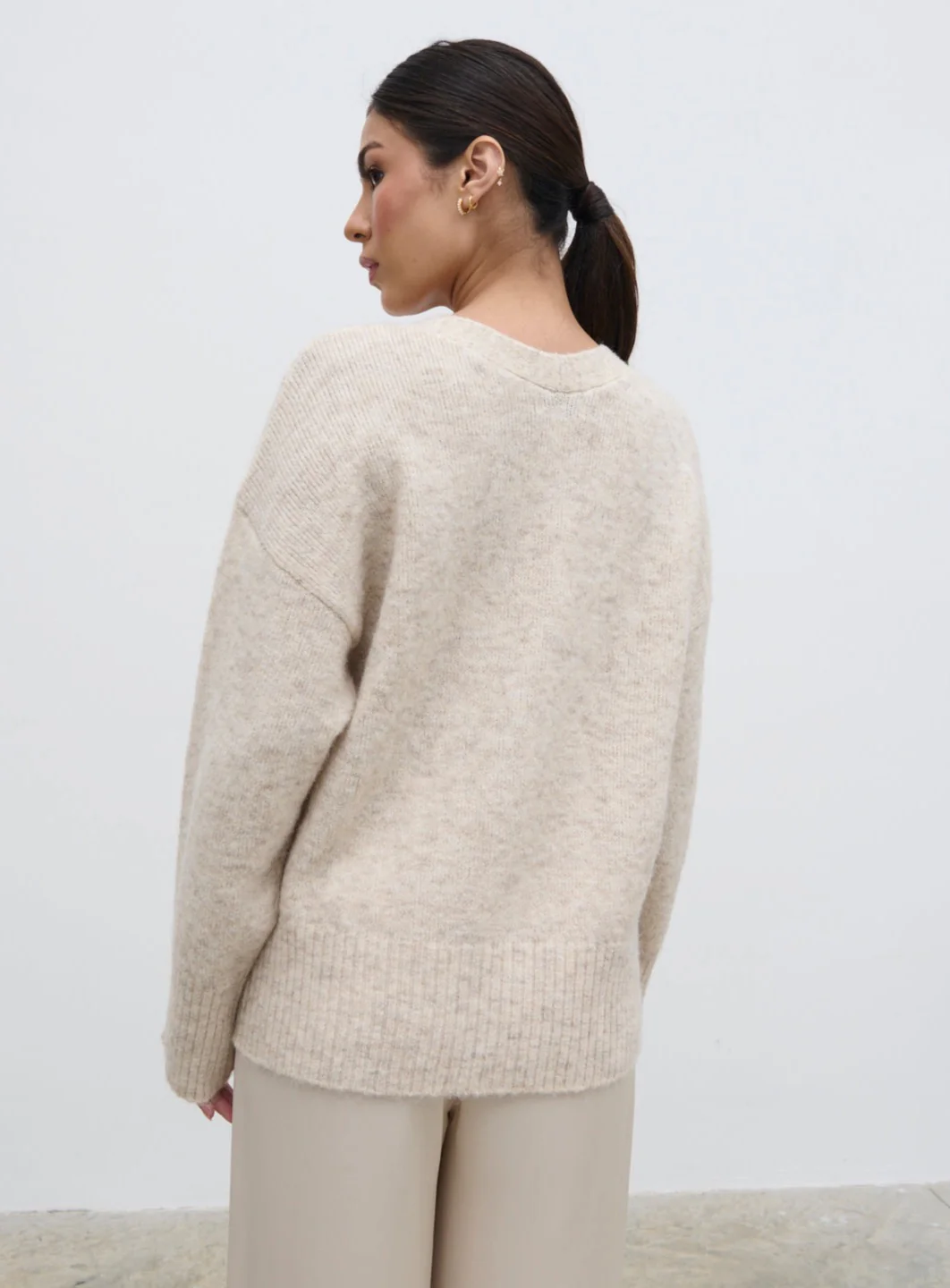 Otto Knit Cardigan - Cream - Image 5