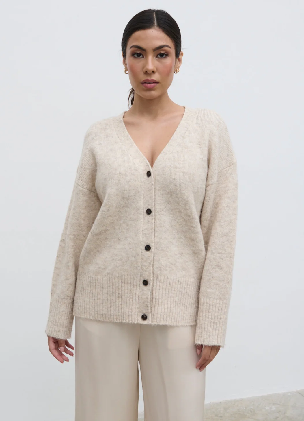 Otto Knit Cardigan - Cream - Image 7