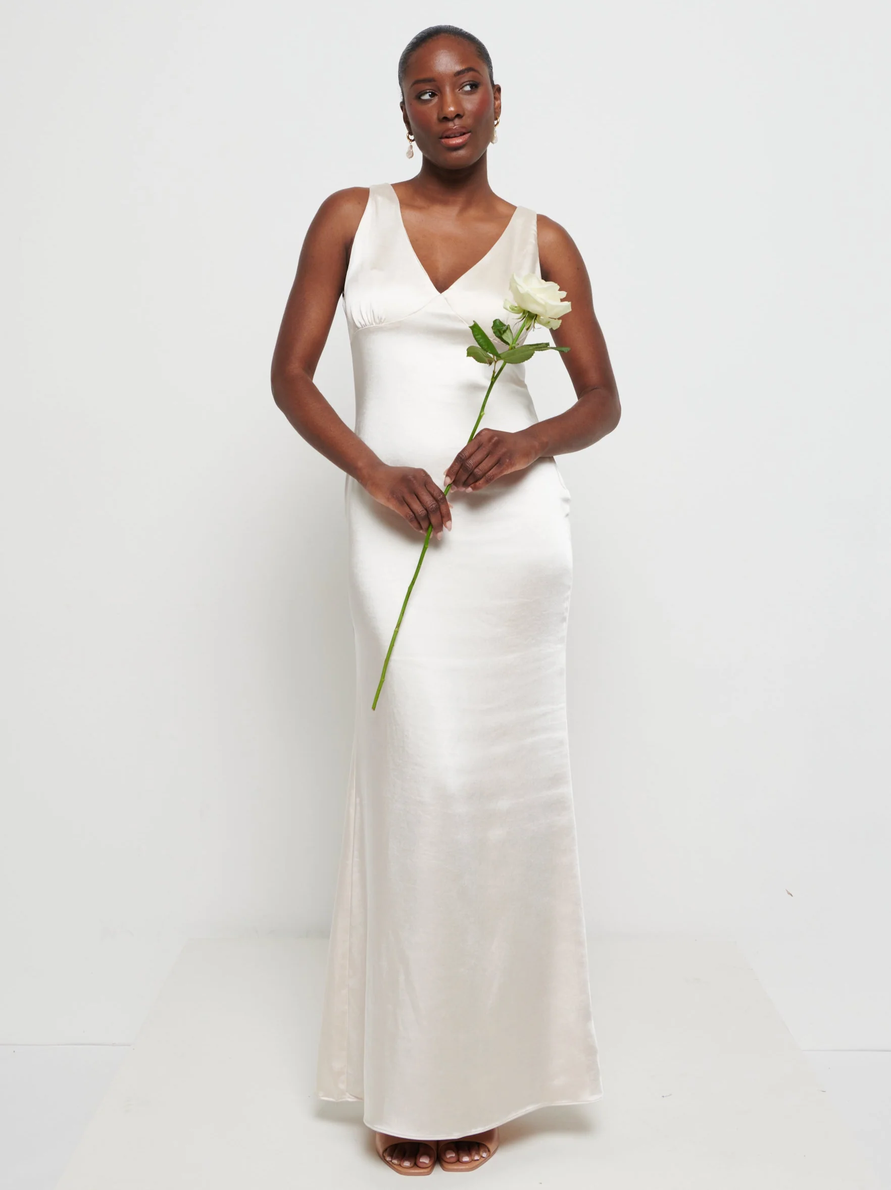 Piper Maxi Bridesmaid Dress - Matte Champagne - Image 5