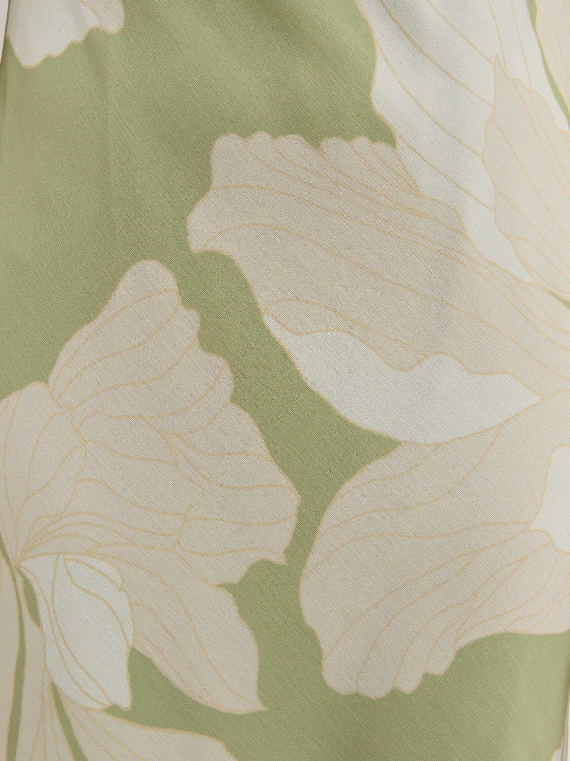 Primrose Kimono Sleeve Maxi Dress - Olive Floral - Image 5