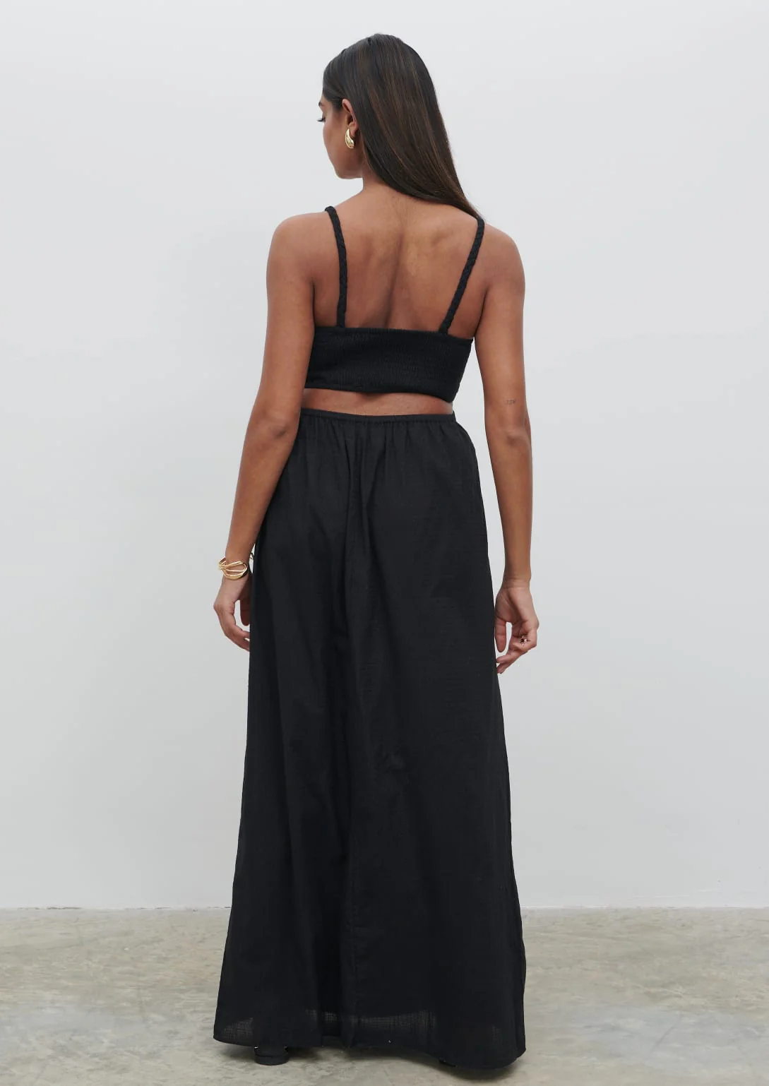Ramona Cut Out Maxi Dress - Black - Image 2