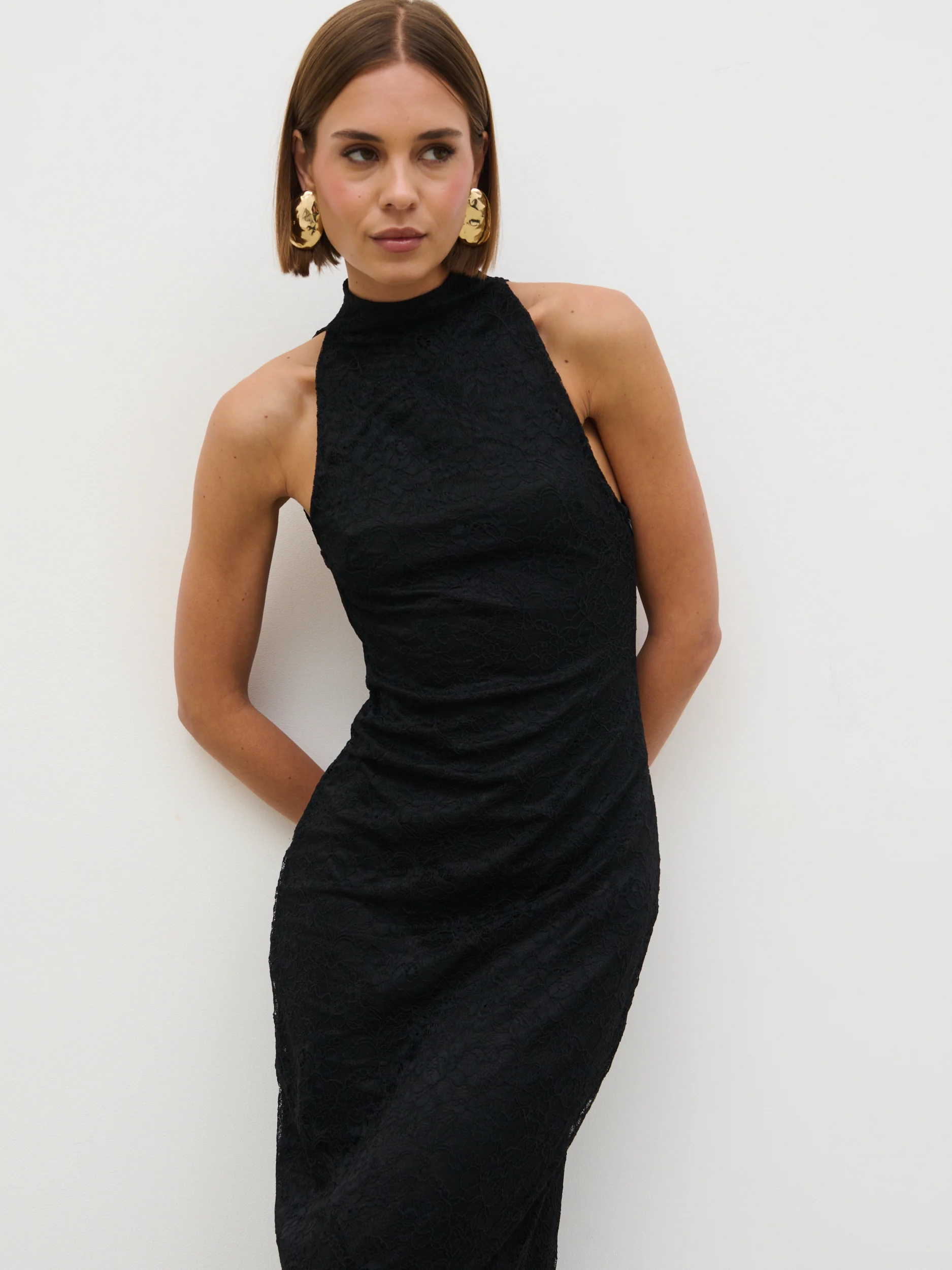 Rosalee Lace Maxi Dress - Black - Image 6
