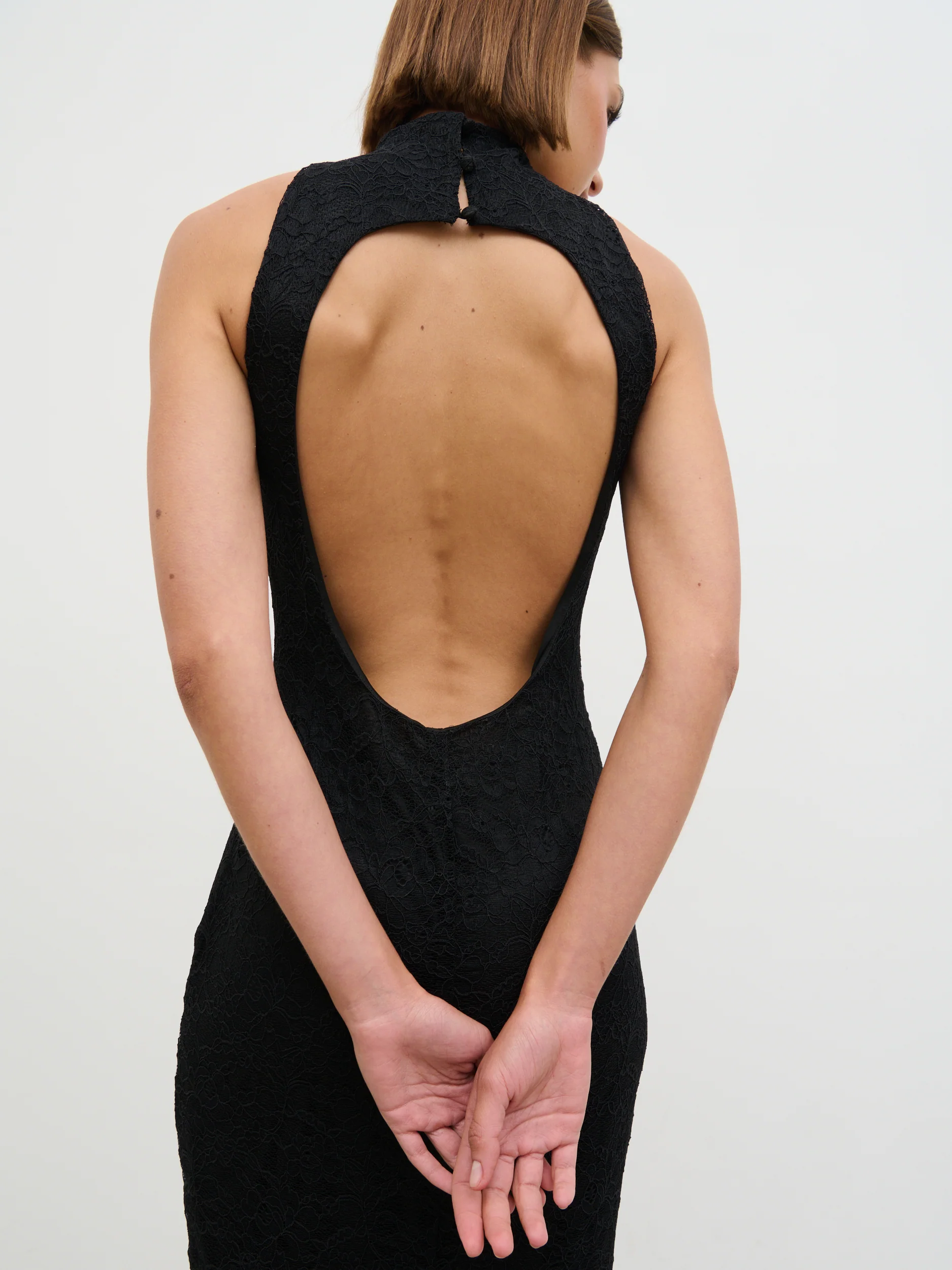 Rosalee Lace Maxi Dress - Black - Image 7