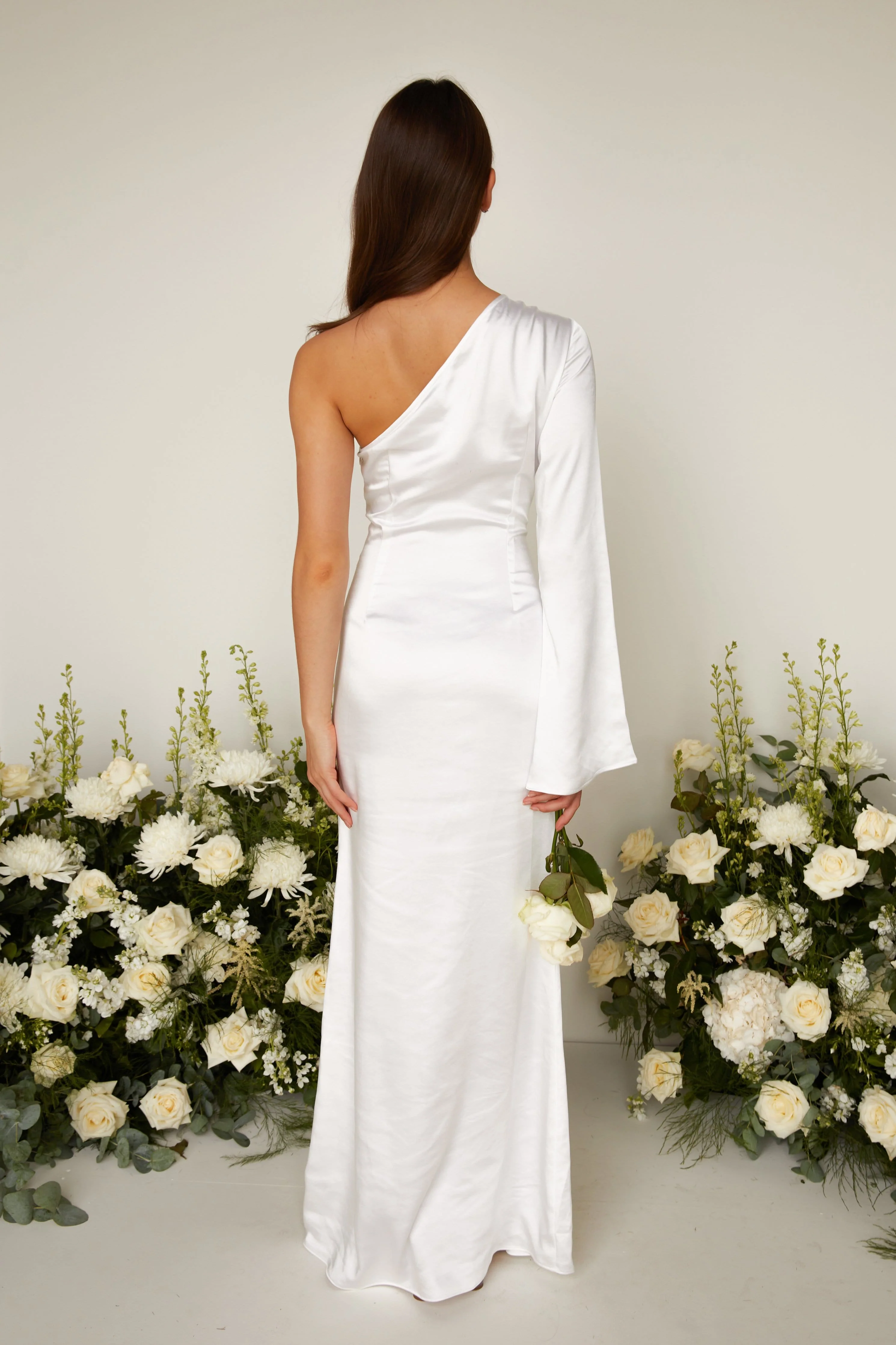 Rosie Maxi Bridesmaid Dress - Matte Ivory - Image 5