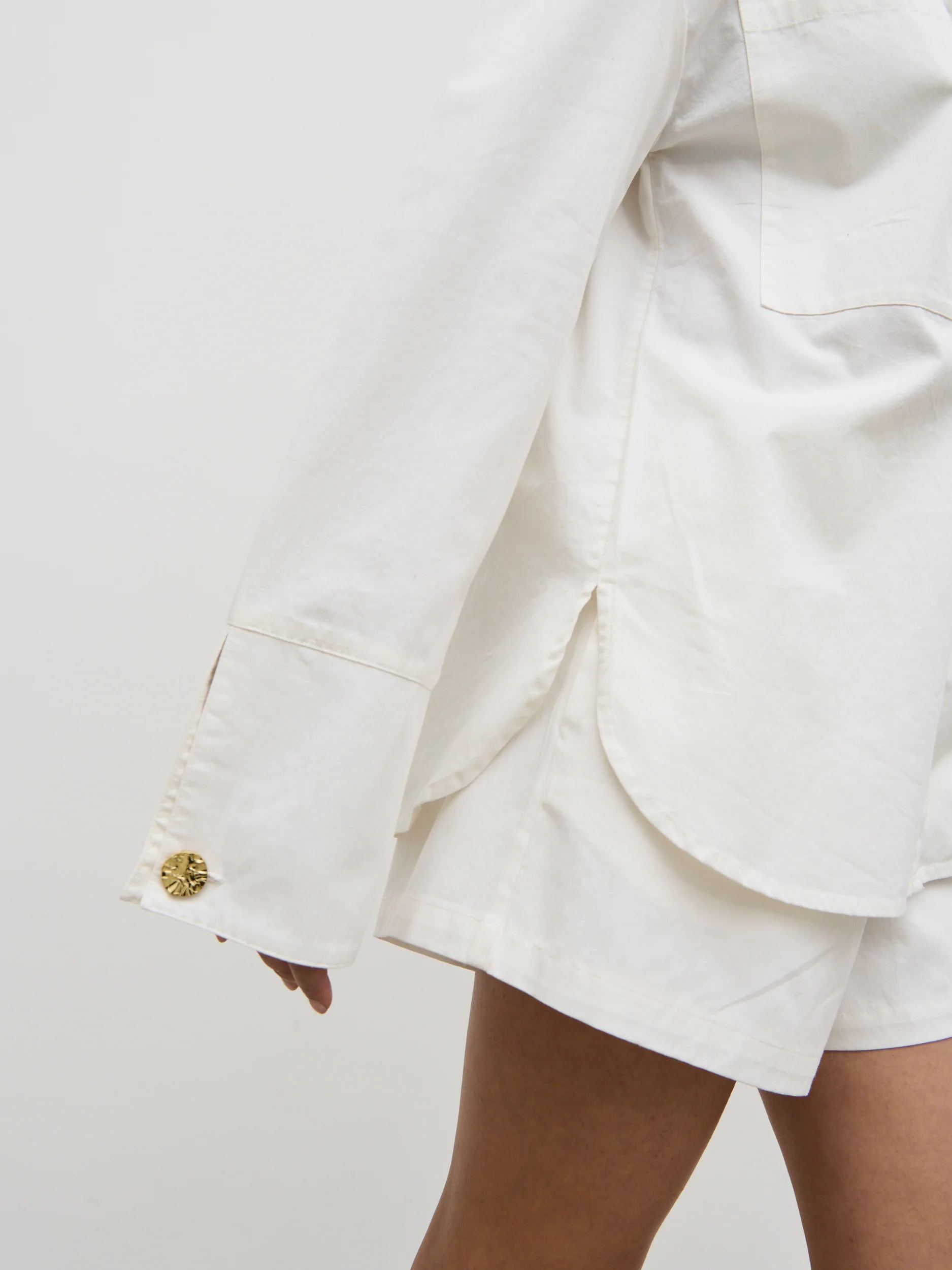 Ryleigh Cotton Poplin Shirt - White - Image 4