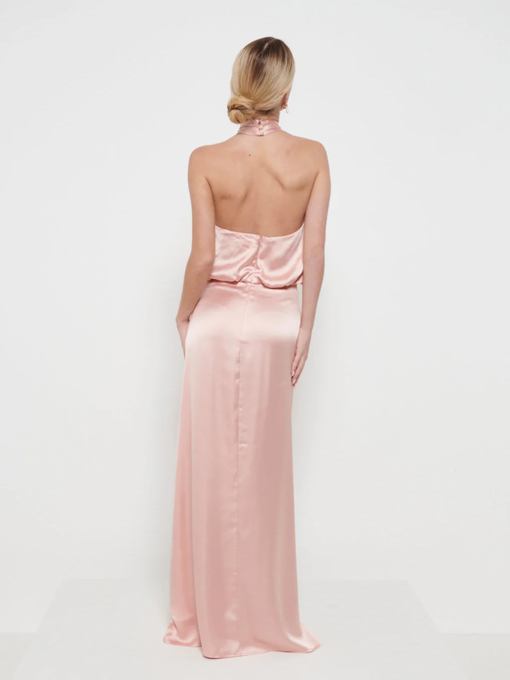 Sammie Recycled Maxi Bridesmaid Dress - Matte True Blush - Image 3