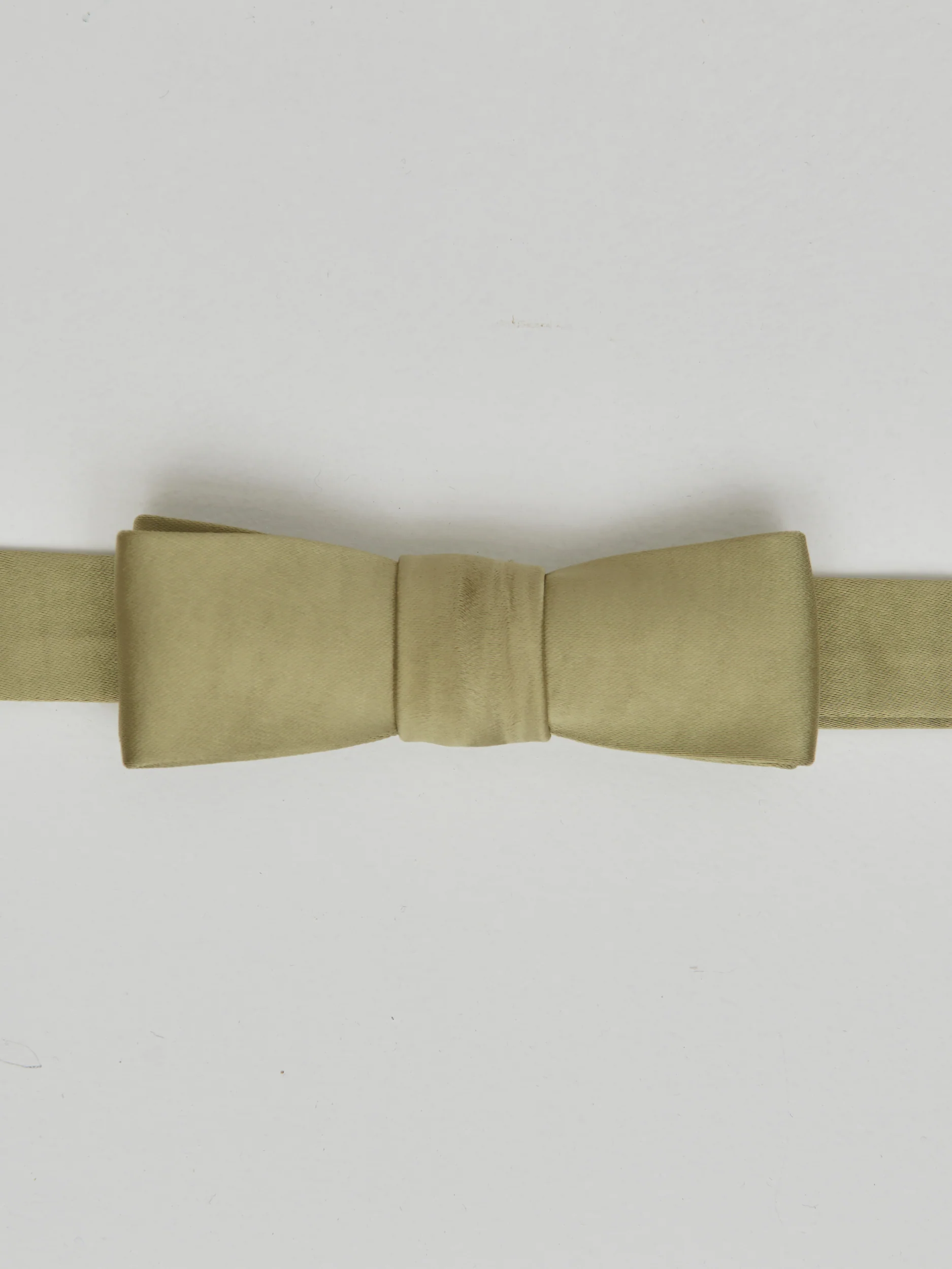 Satin Children's Bow Tie - Olive - Image 2