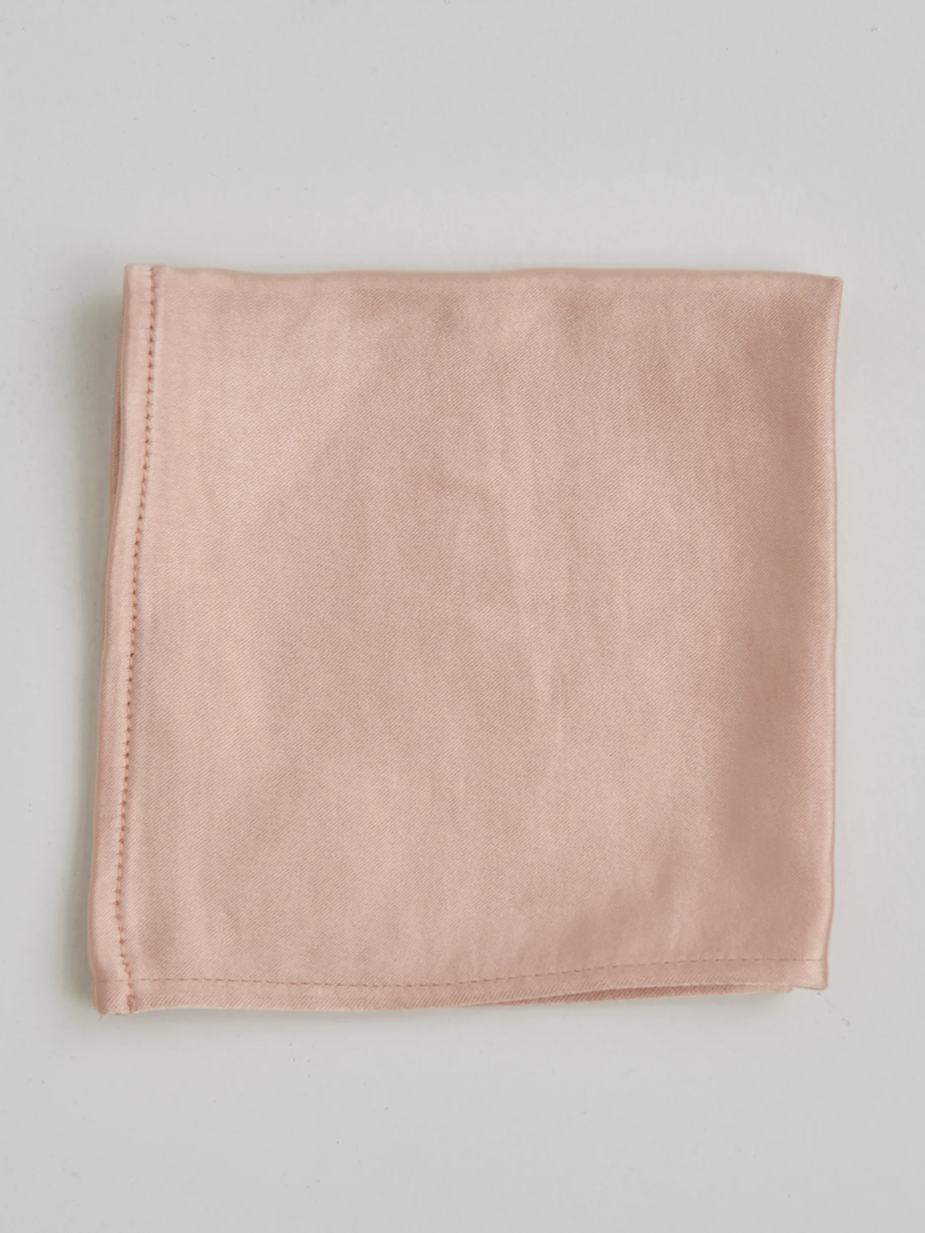 Satin Pocket Square - Blush - Image 2