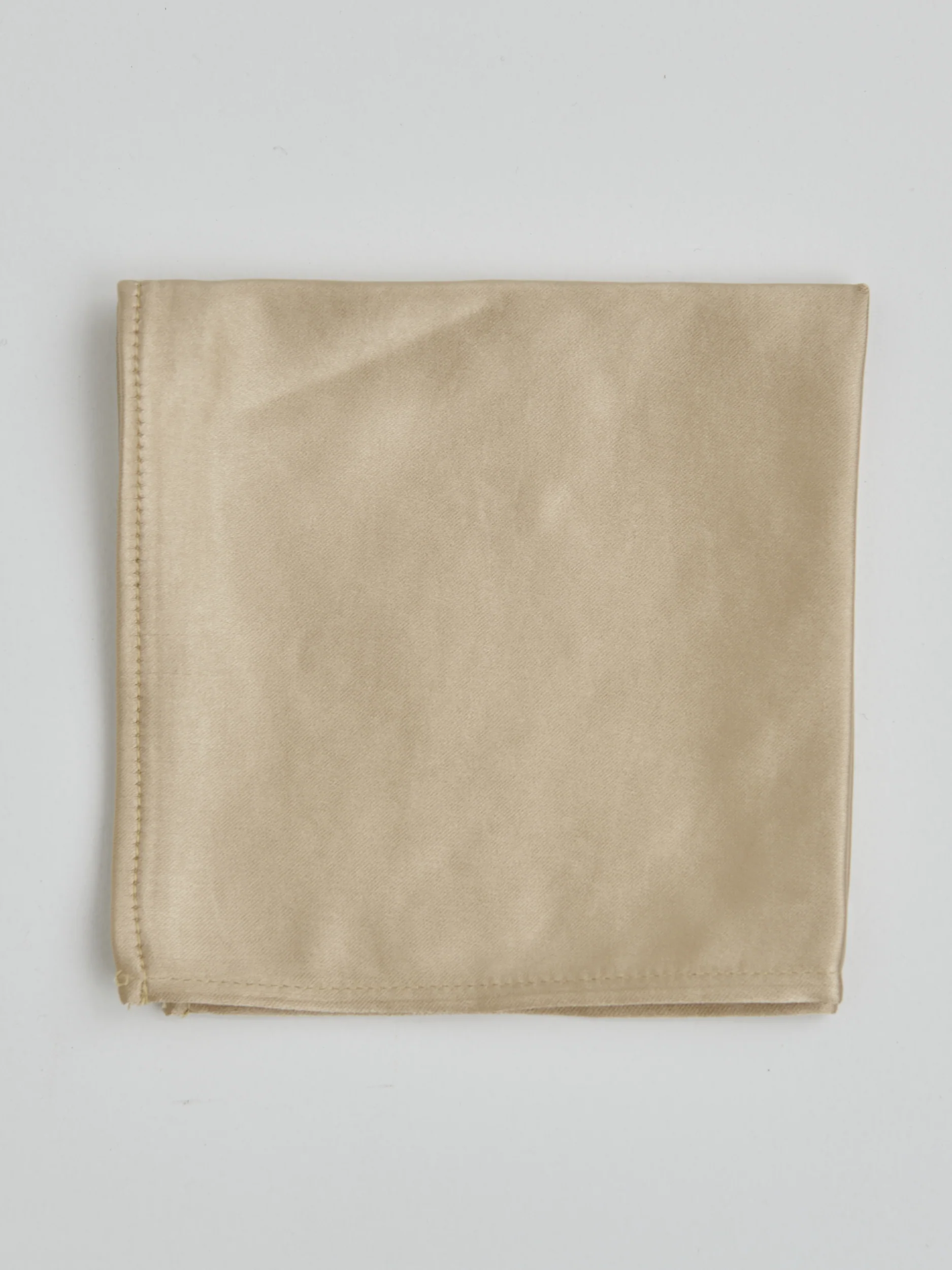 Satin Pocket Square - Bronze - Image 2