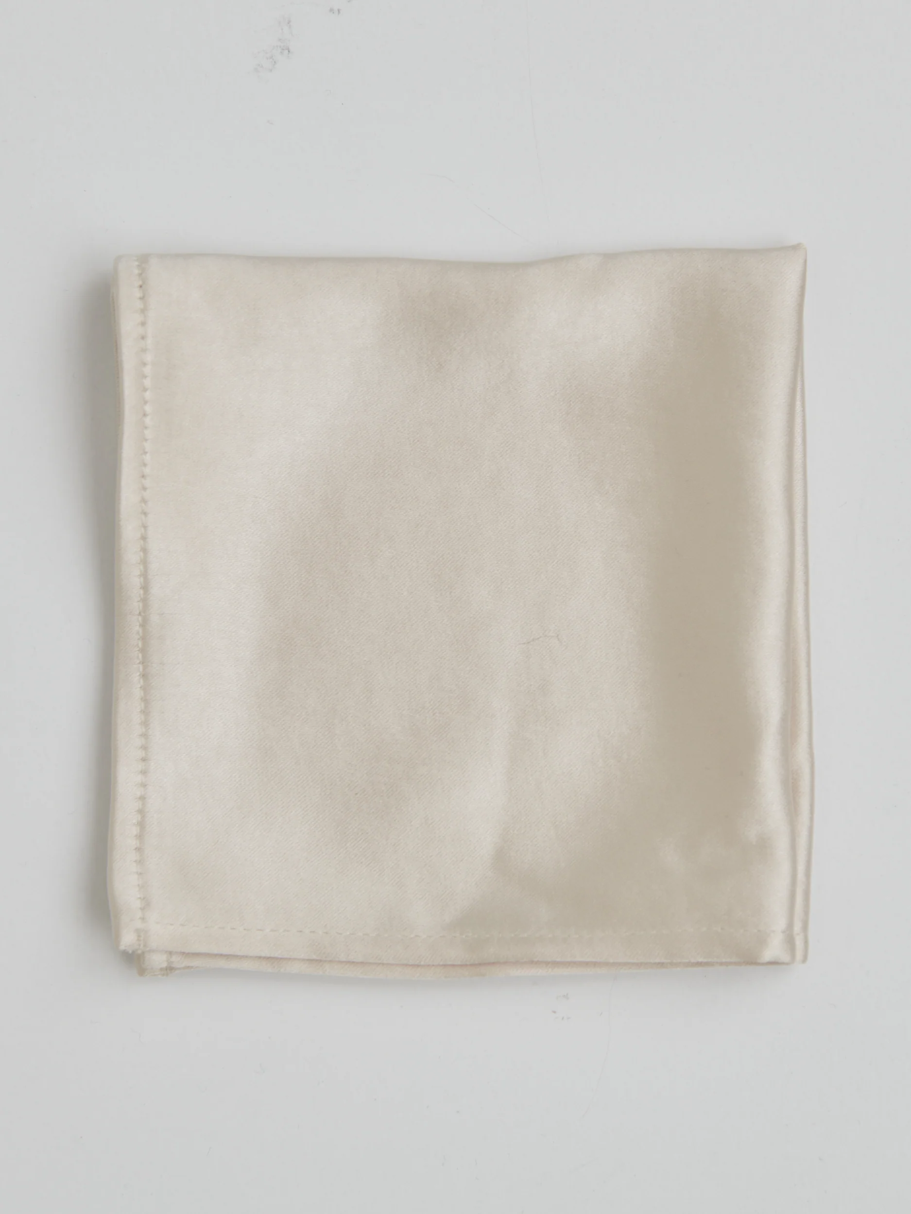 Satin Pocket Square - Champagne - Image 2