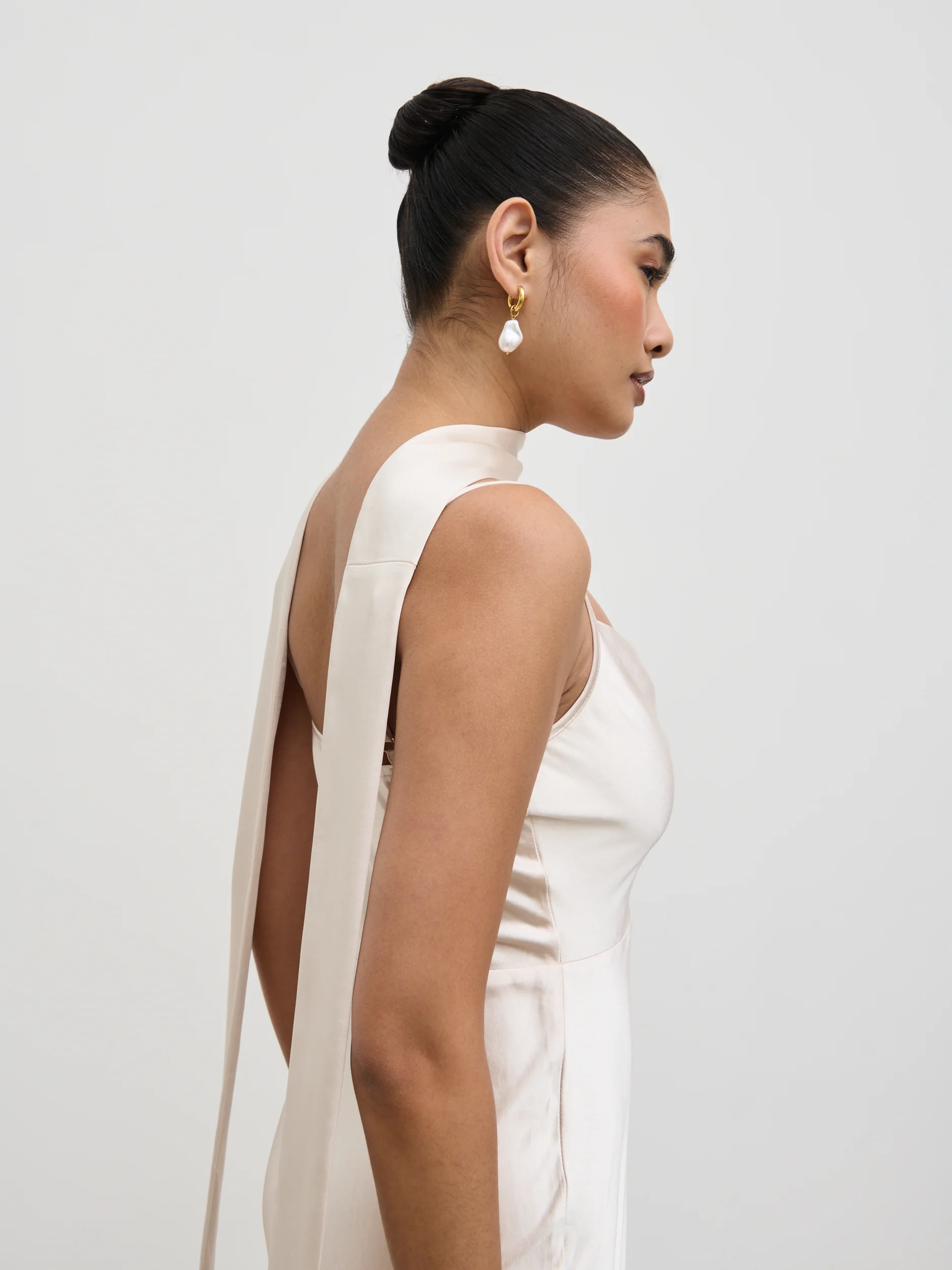 Satin Sash - Champagne - Image 4