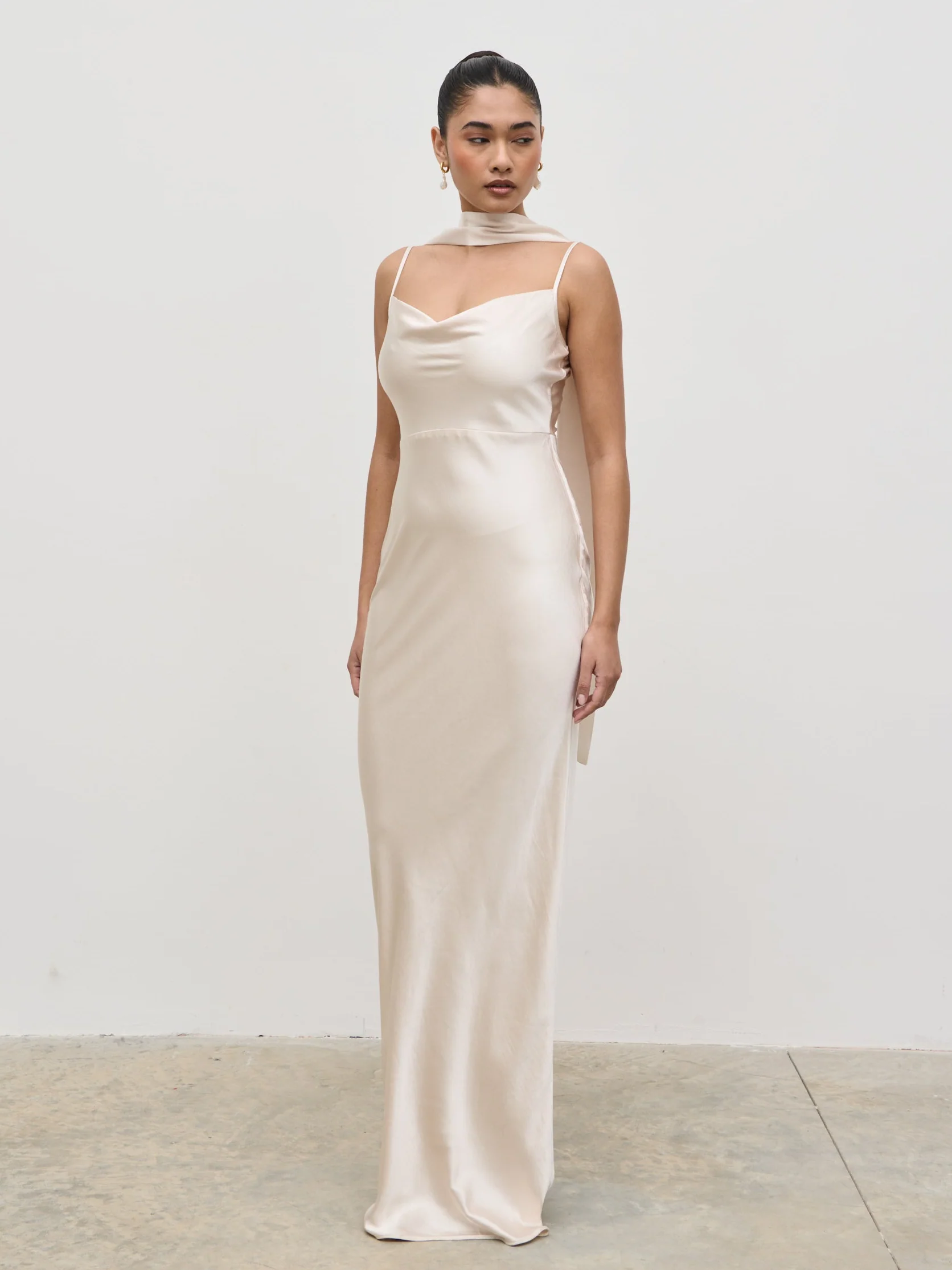 Satin Sash - Champagne - Image 5