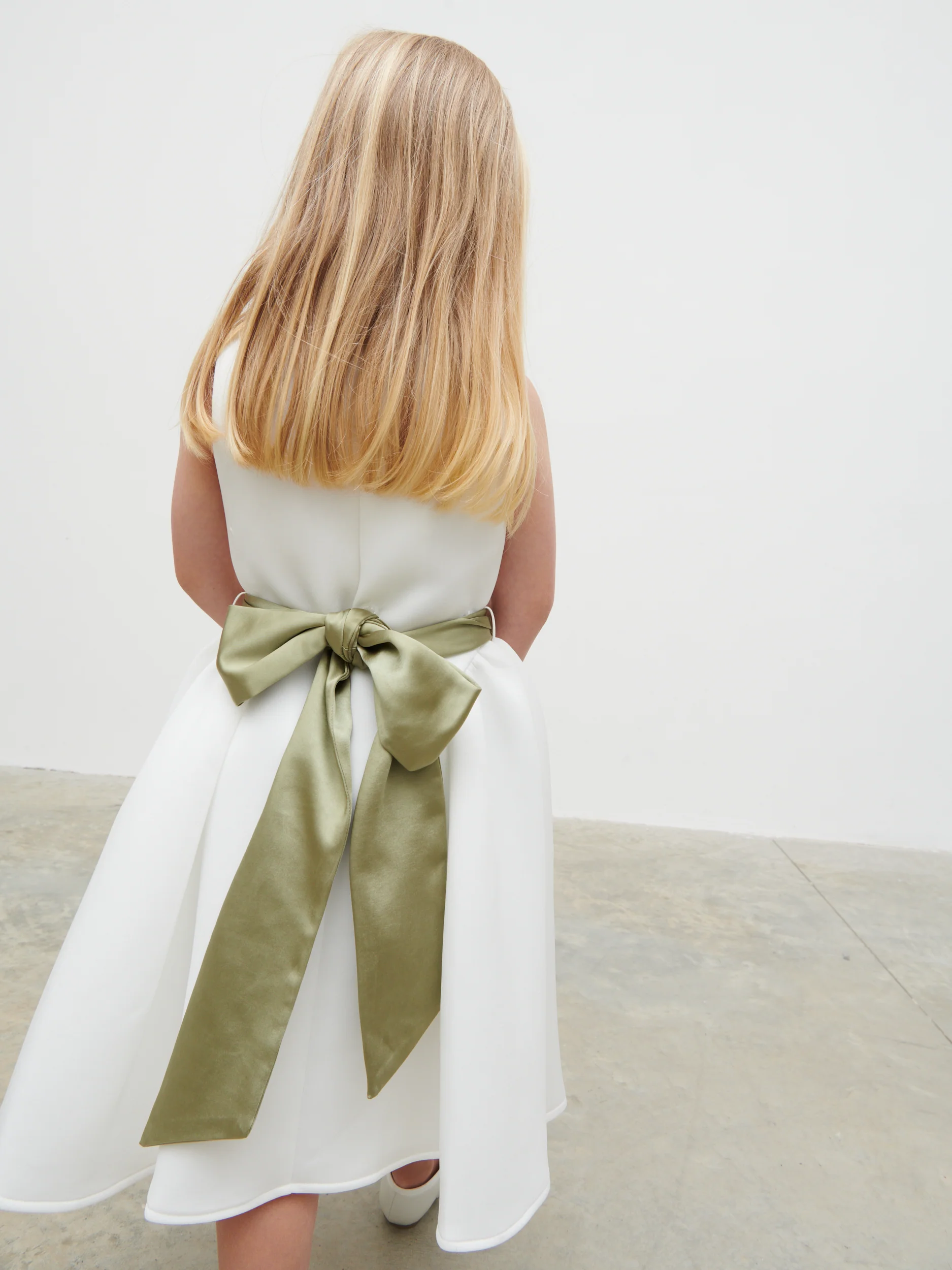 Satin Sash - Olive - Image 6