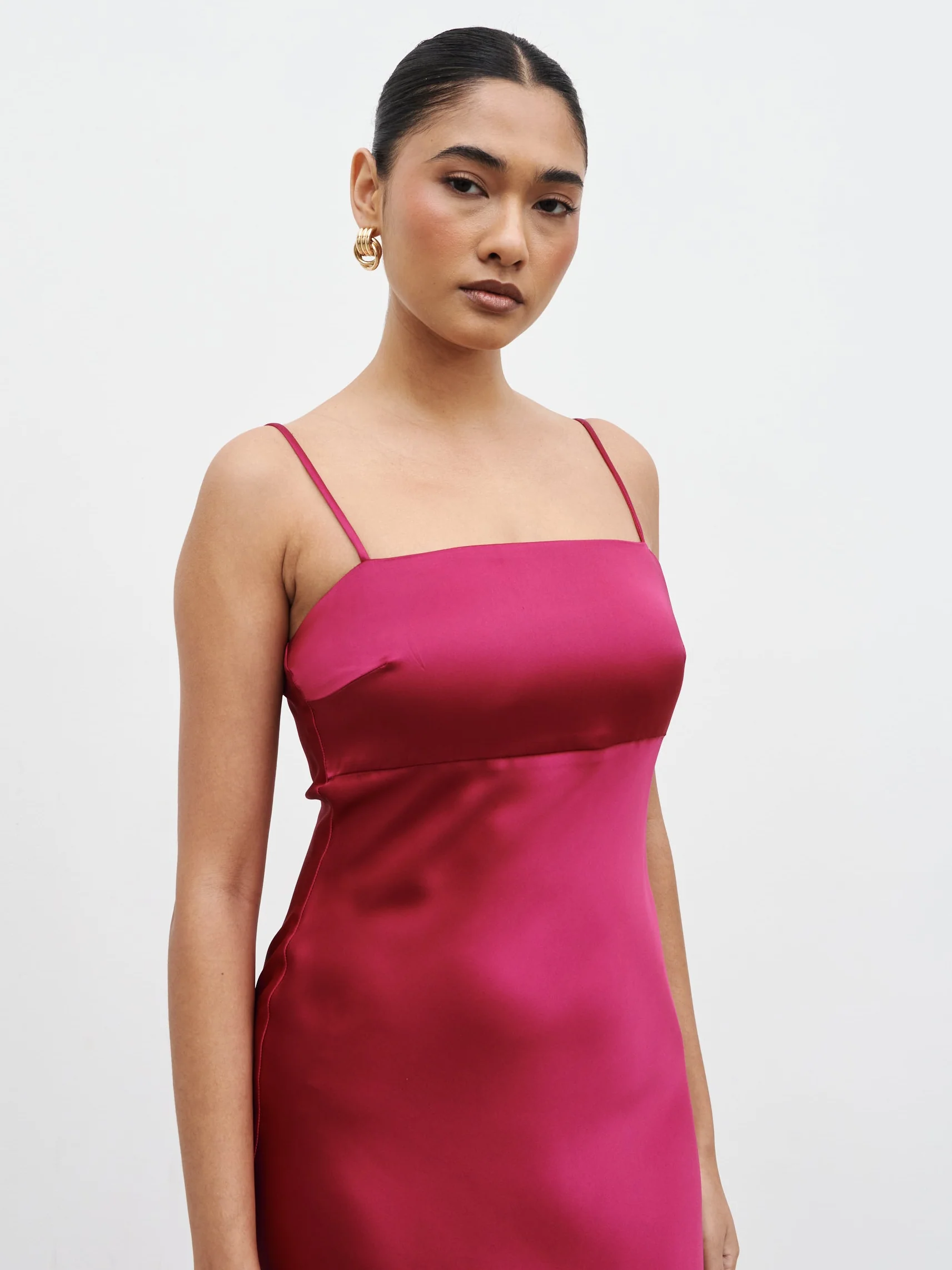 Saylor Cape Maxi Dress - Berry - Image 7