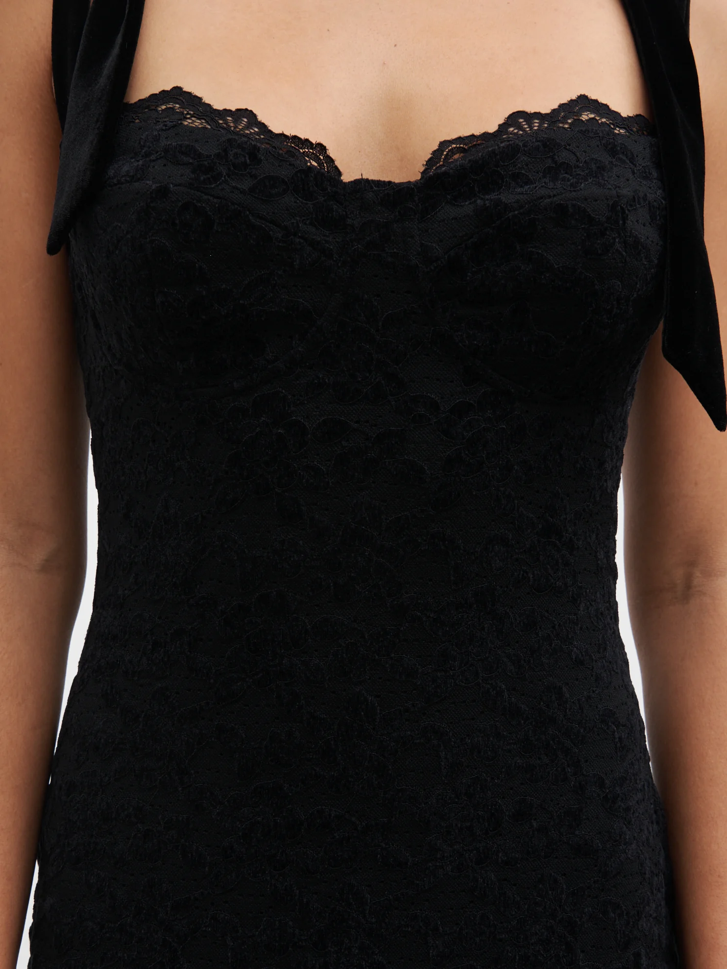 Serephina Lace Midaxi Dress - Black - Image 4