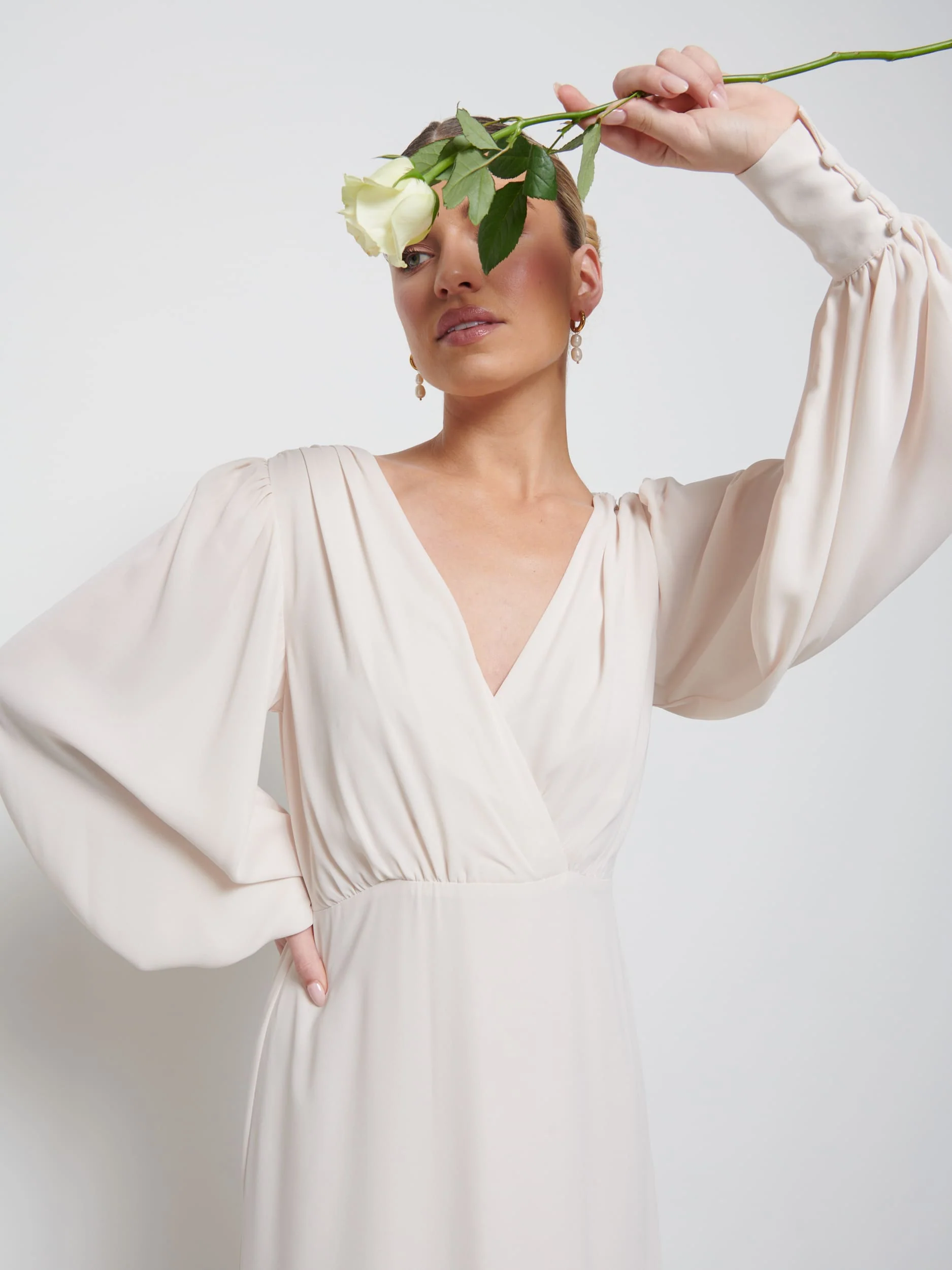 Sienna Chiffon Bridesmaid Dress - Champagne - Image 5
