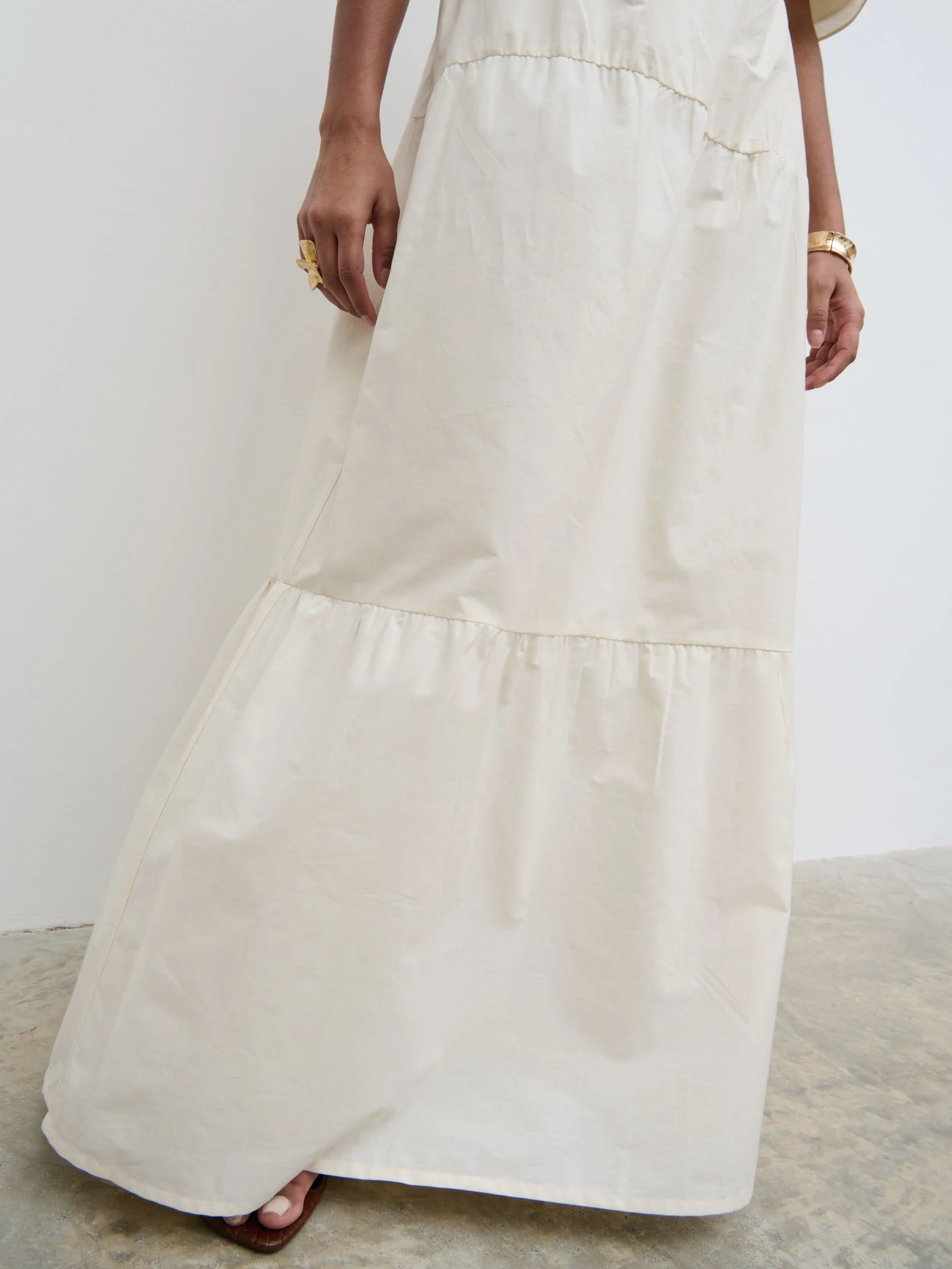 Sol Ruffle Maxi Skirt - Natural - Image 2