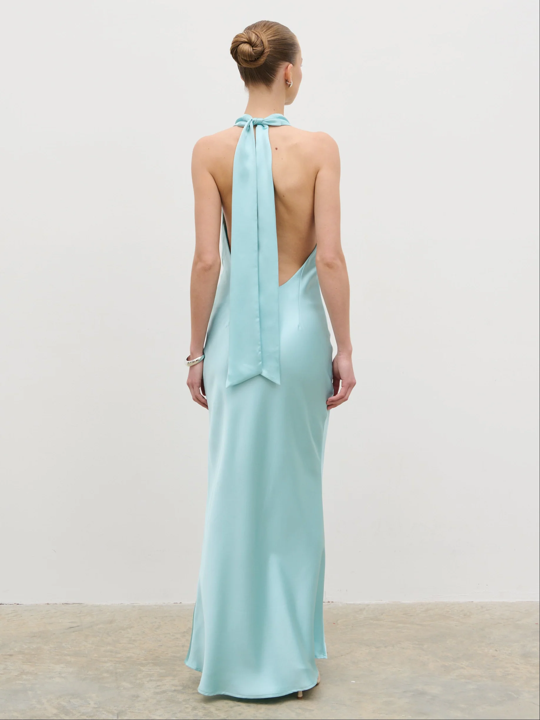 Solene Cowl Neck Maxi Dress - Seaspray - Image 7