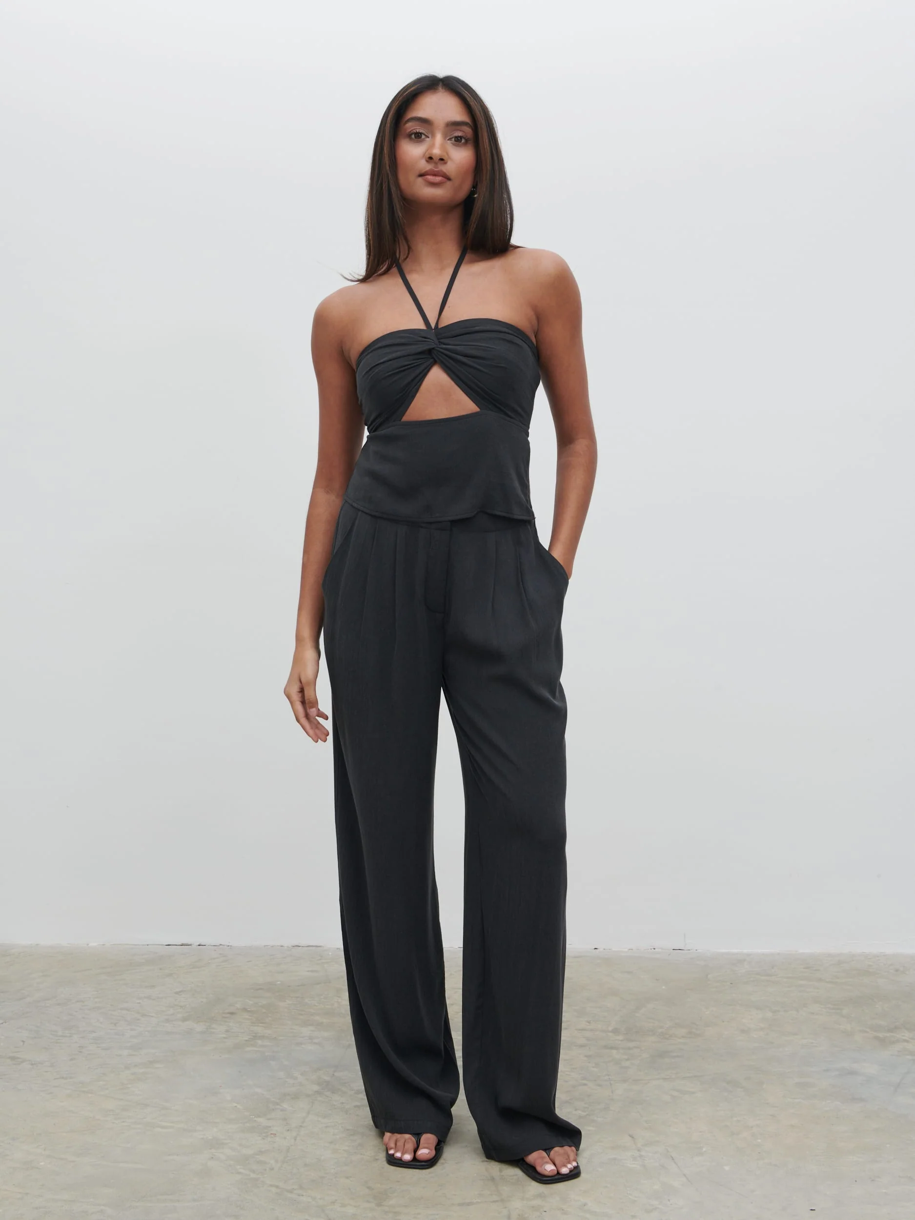 Suki Halter Top - Black - Image 2