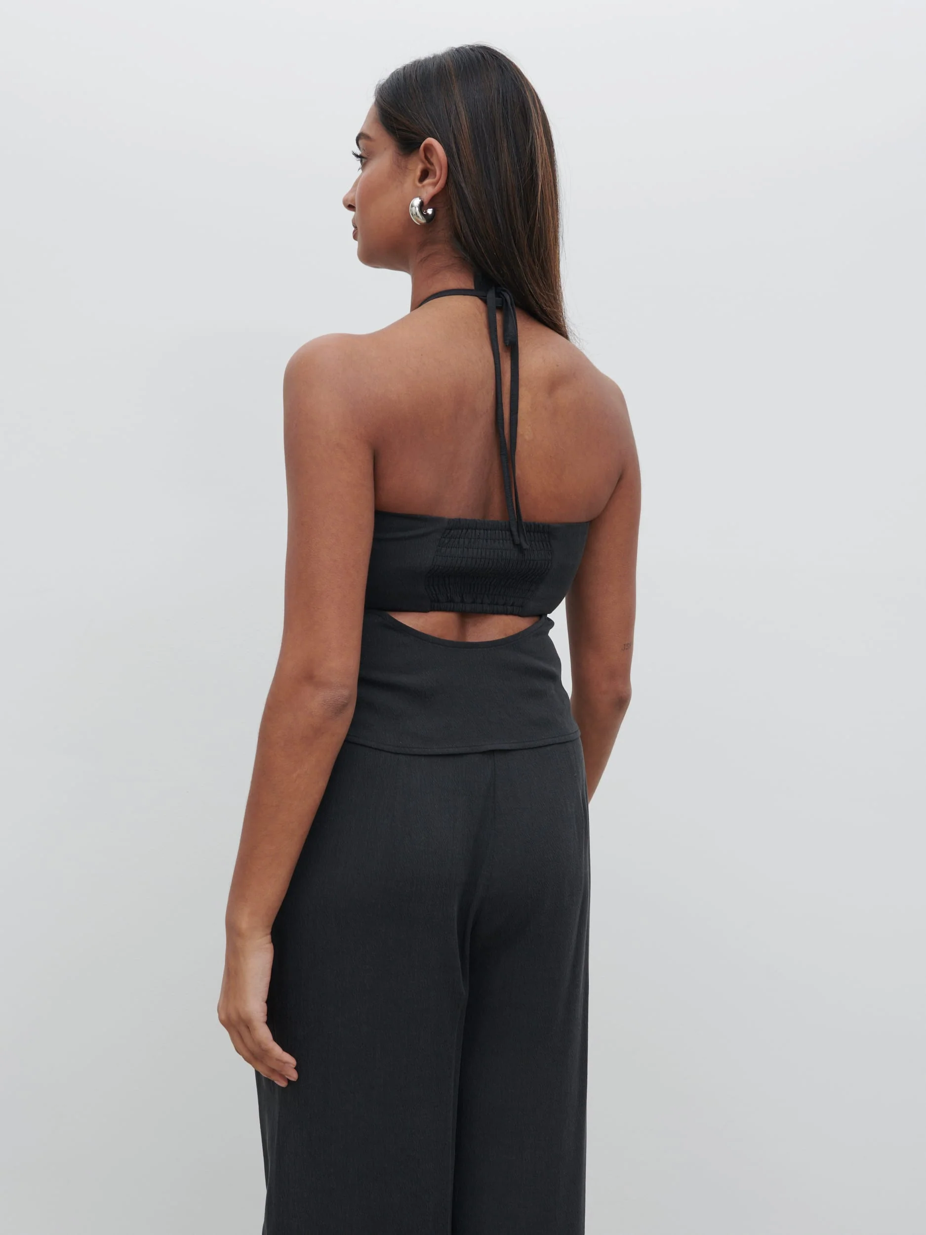 Suki Halter Top - Black - Image 3