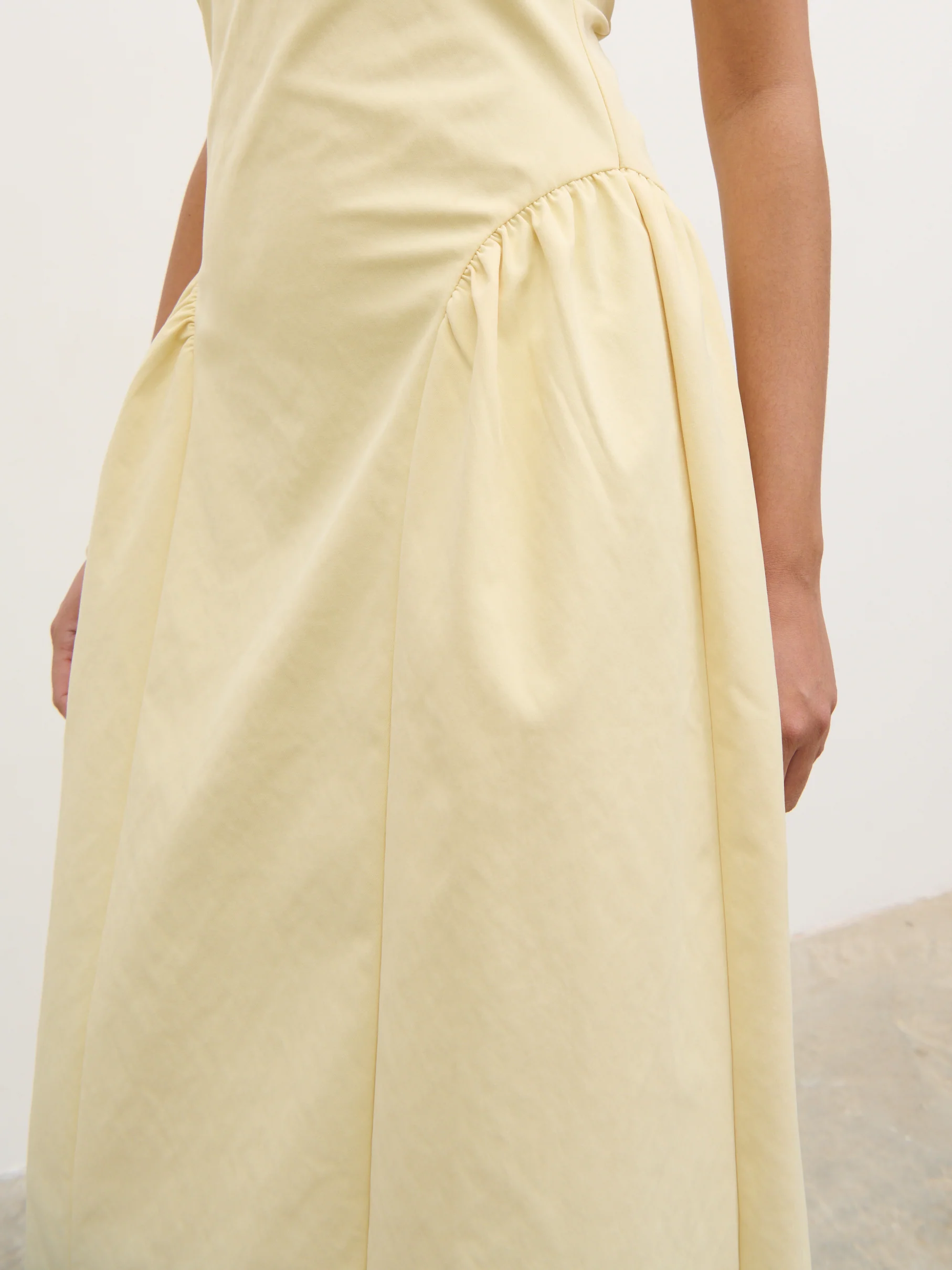 Sylvie Slash Neck Midaxi Dress - Lemon - Image 5