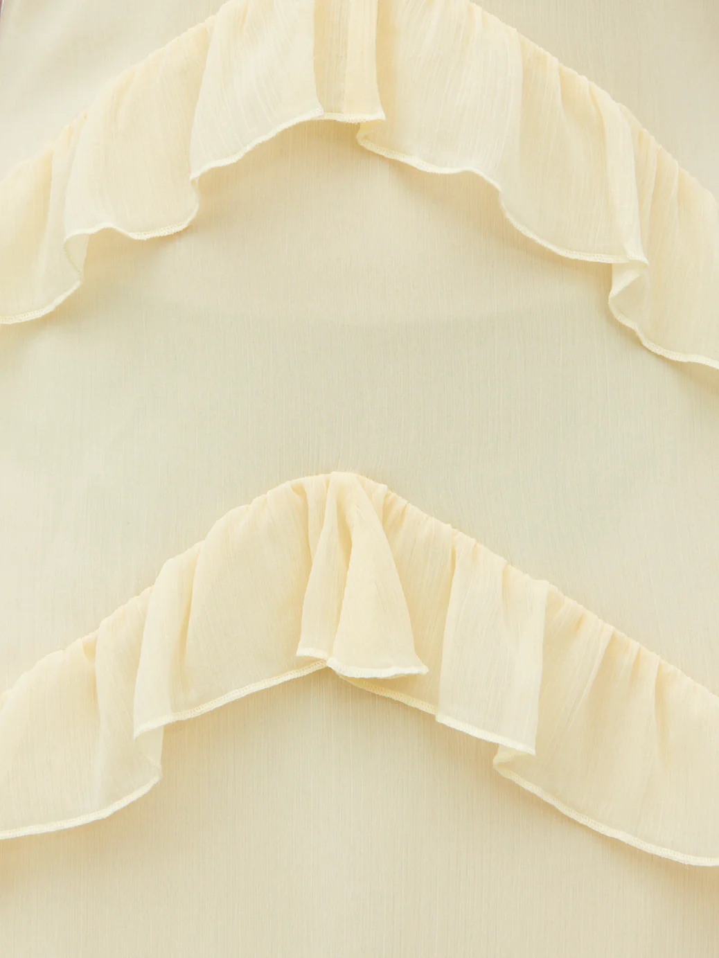 Tamsin Ruffle Chiffon Maxi Dress - Lemon - Image 4