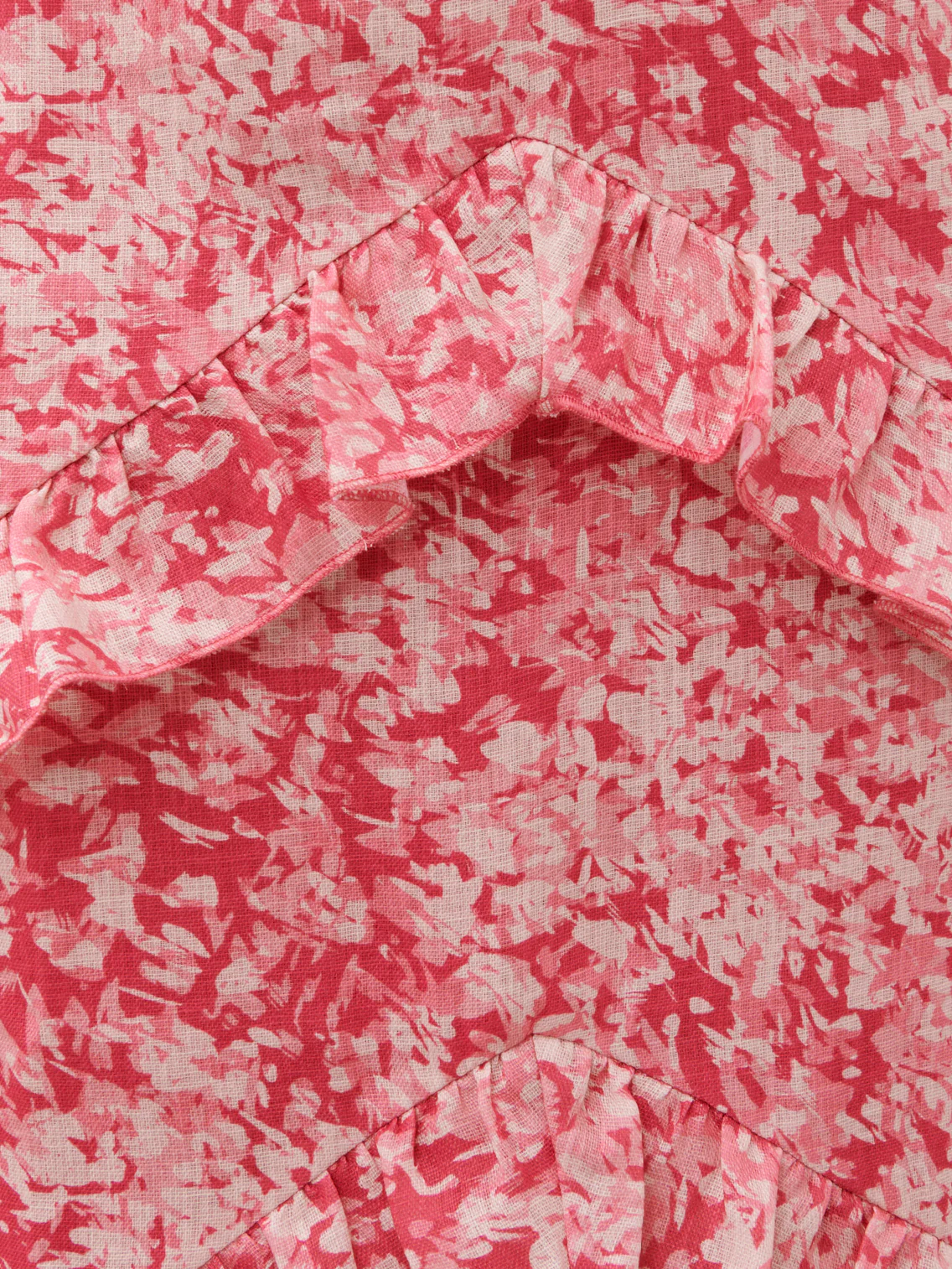 Tamsin Ruffle Maxi Dress - Pink Multi Abstract Print - Image 3