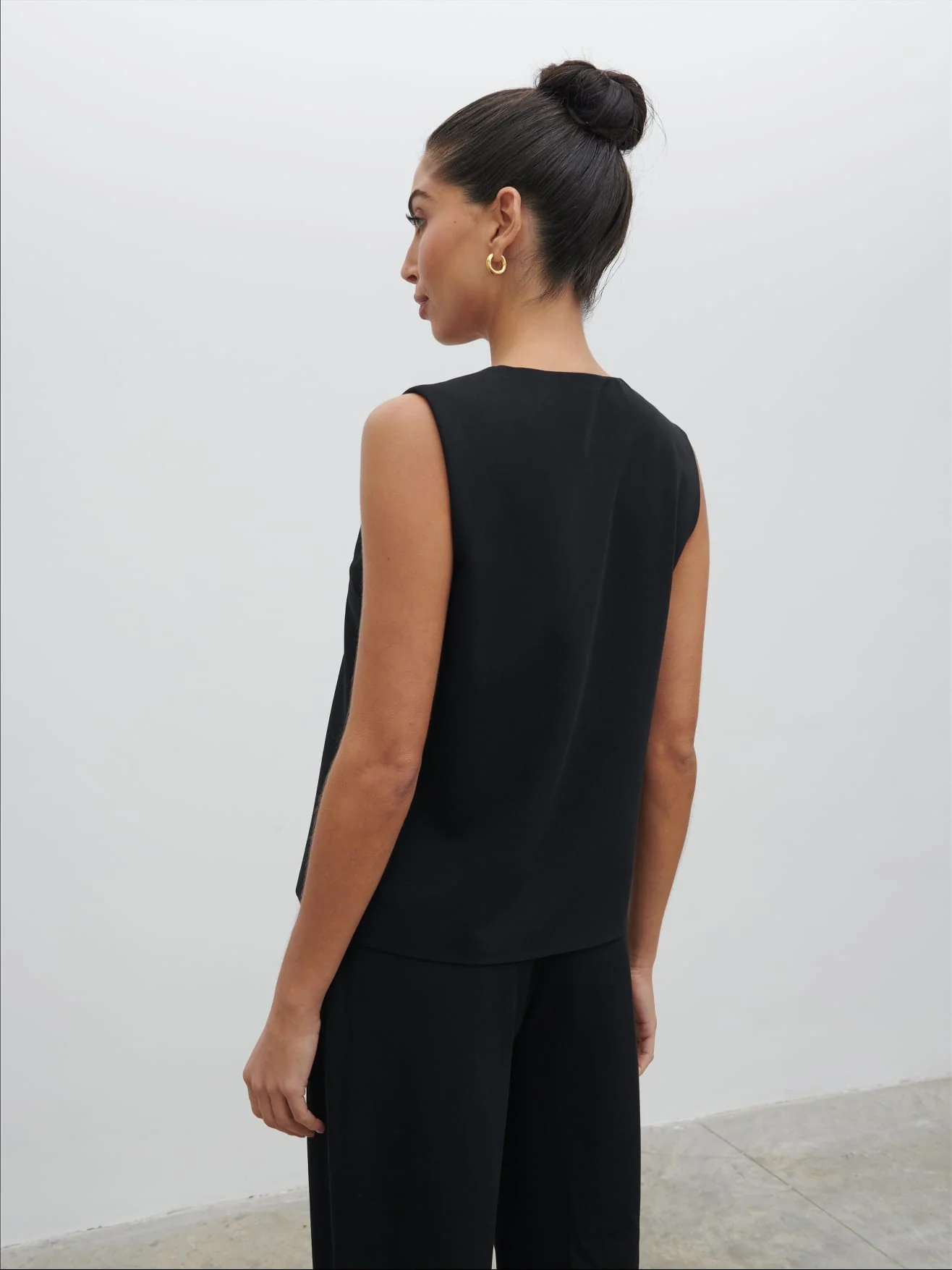 Taya Tailored Waistcoat - Black - Image 6