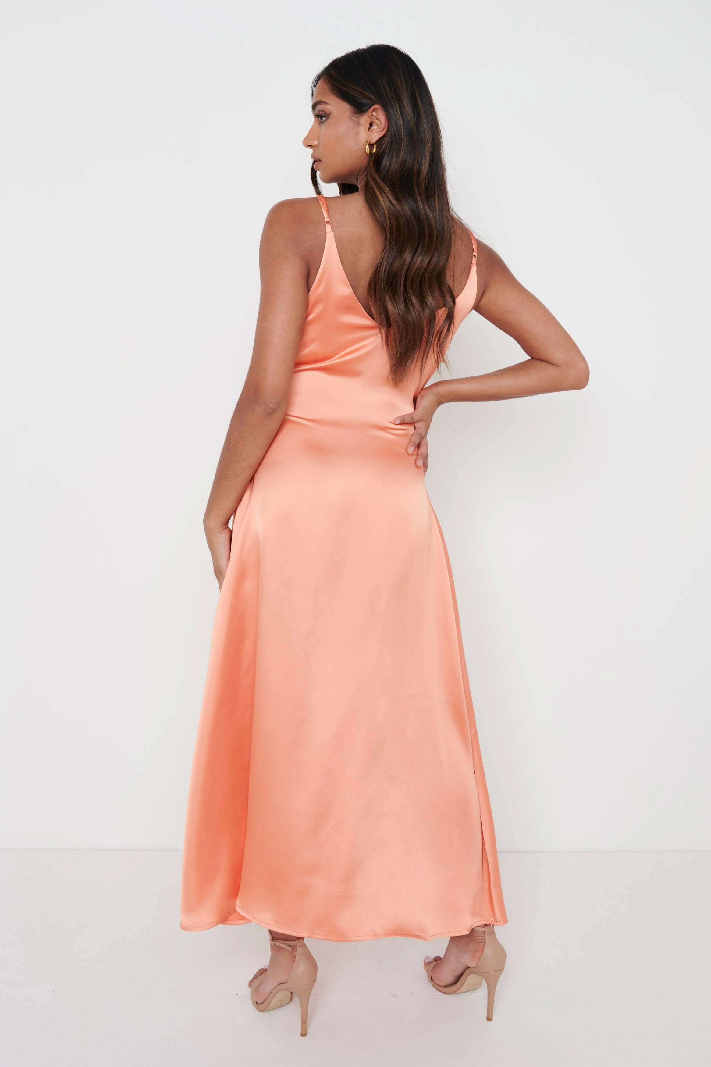 Teegan Relaxed Cami Dress - Tangerine - Image 3