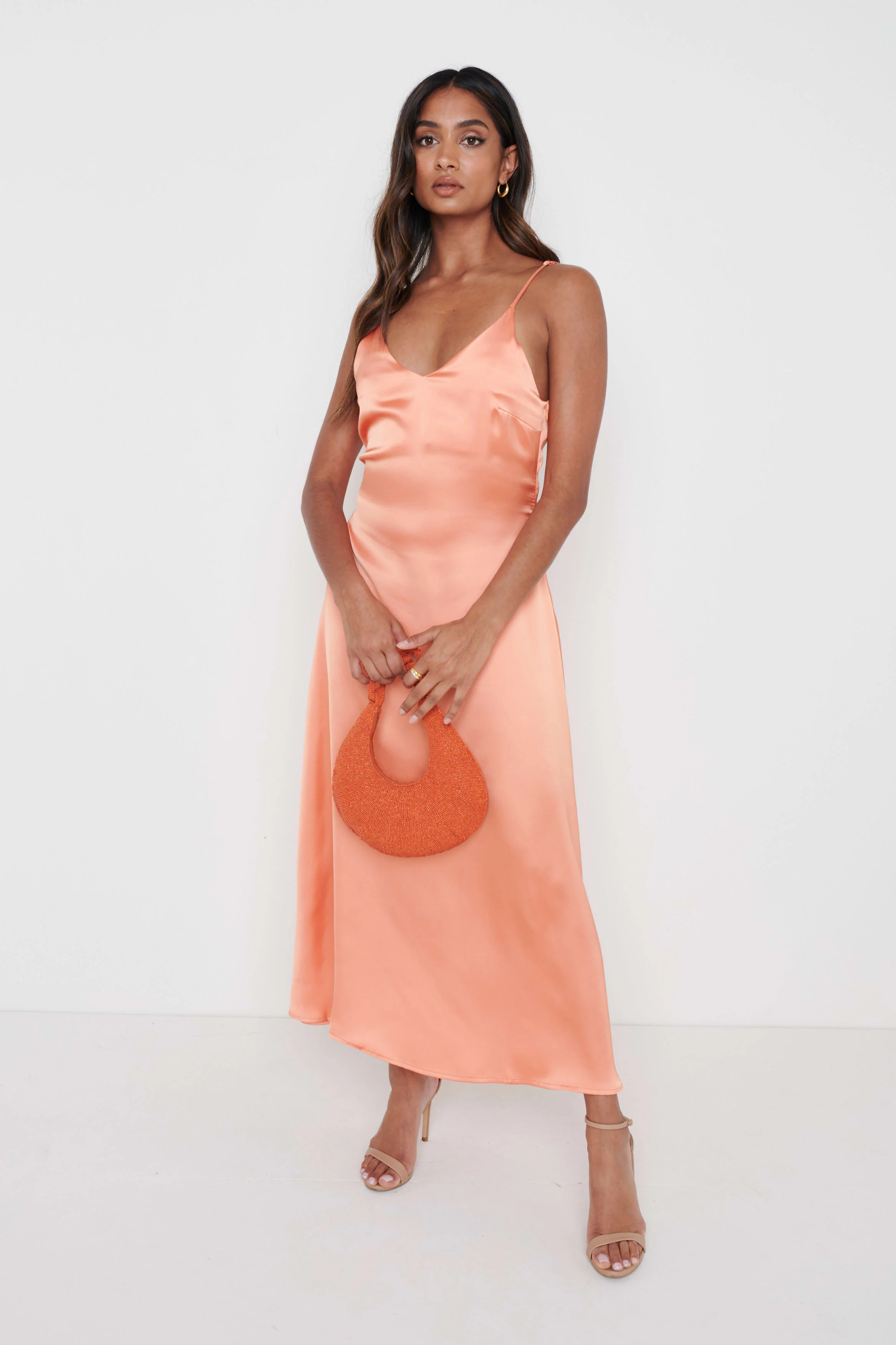 Teegan Relaxed Cami Dress - Tangerine - Image 4