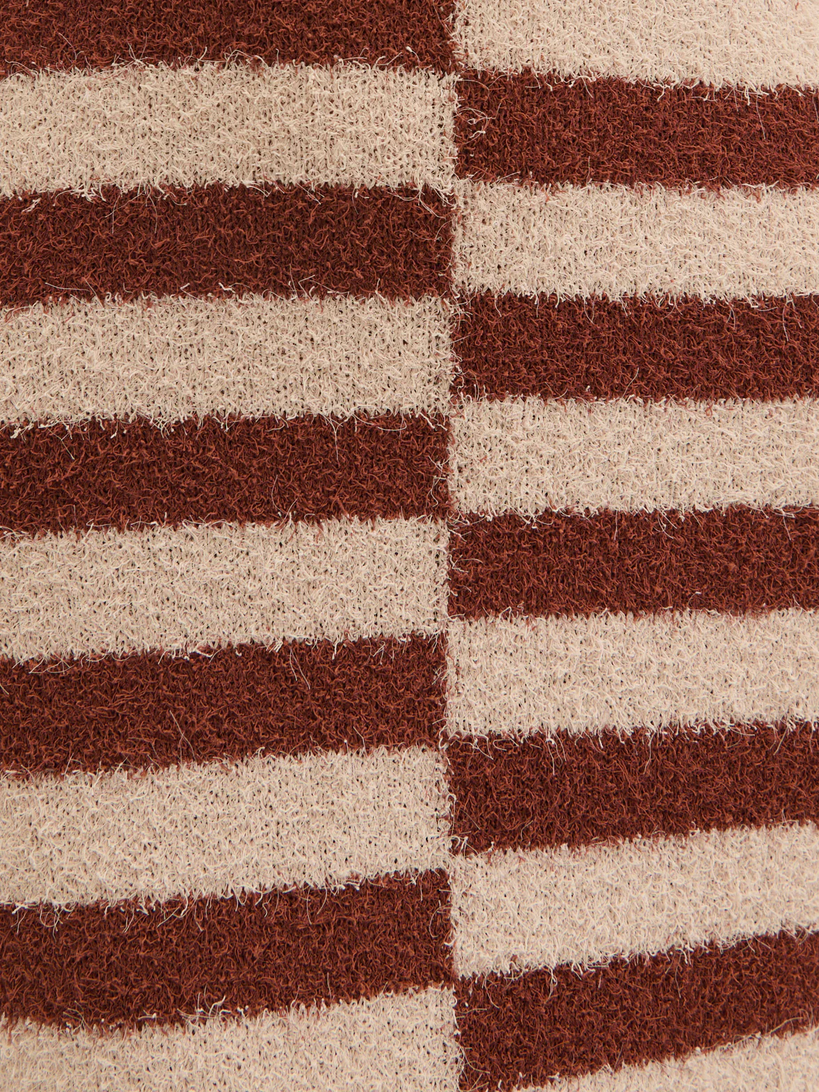Toscana Stripe Detail Knit Maxi Dress - Brown and Beige - Image 7